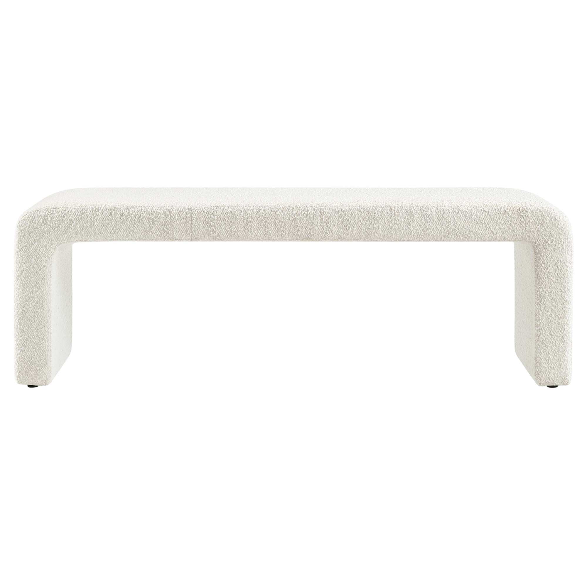 Simba Boucle Fabric Waterfall Long Bench by Modway - Best Buy Furniture
