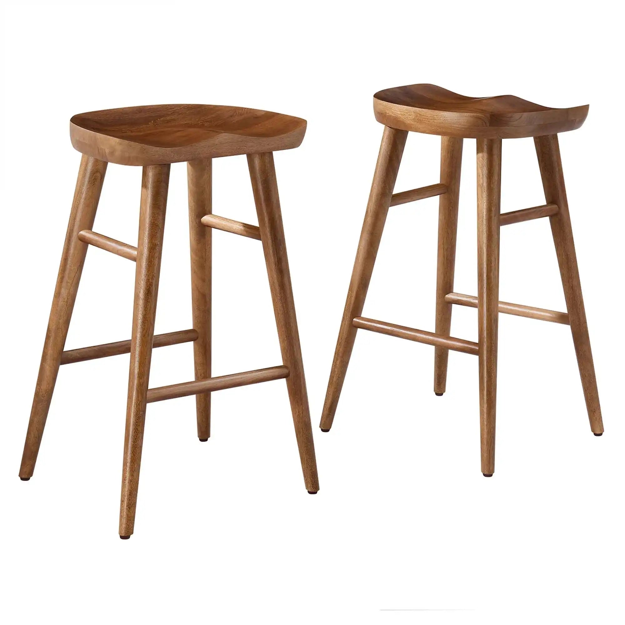 Saville Backless Wood Counter Stools Set of 2 by Modway - Best Buy Furniture