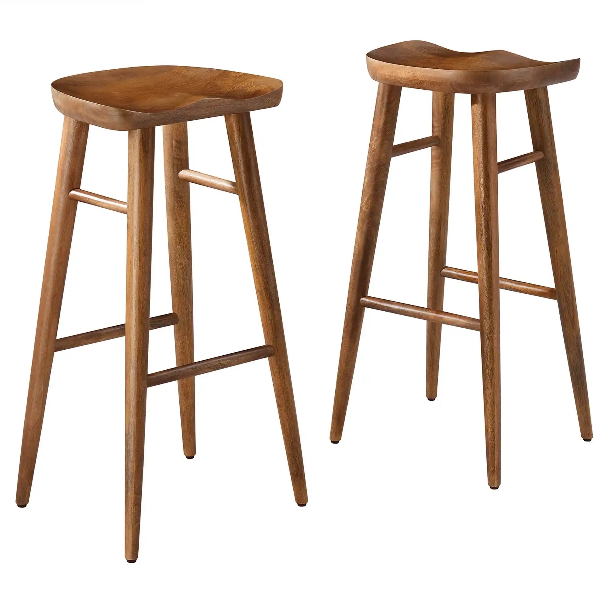 Saville Backless Wood Bar Stools Set of 2 by Modway - Best Buy Furniture