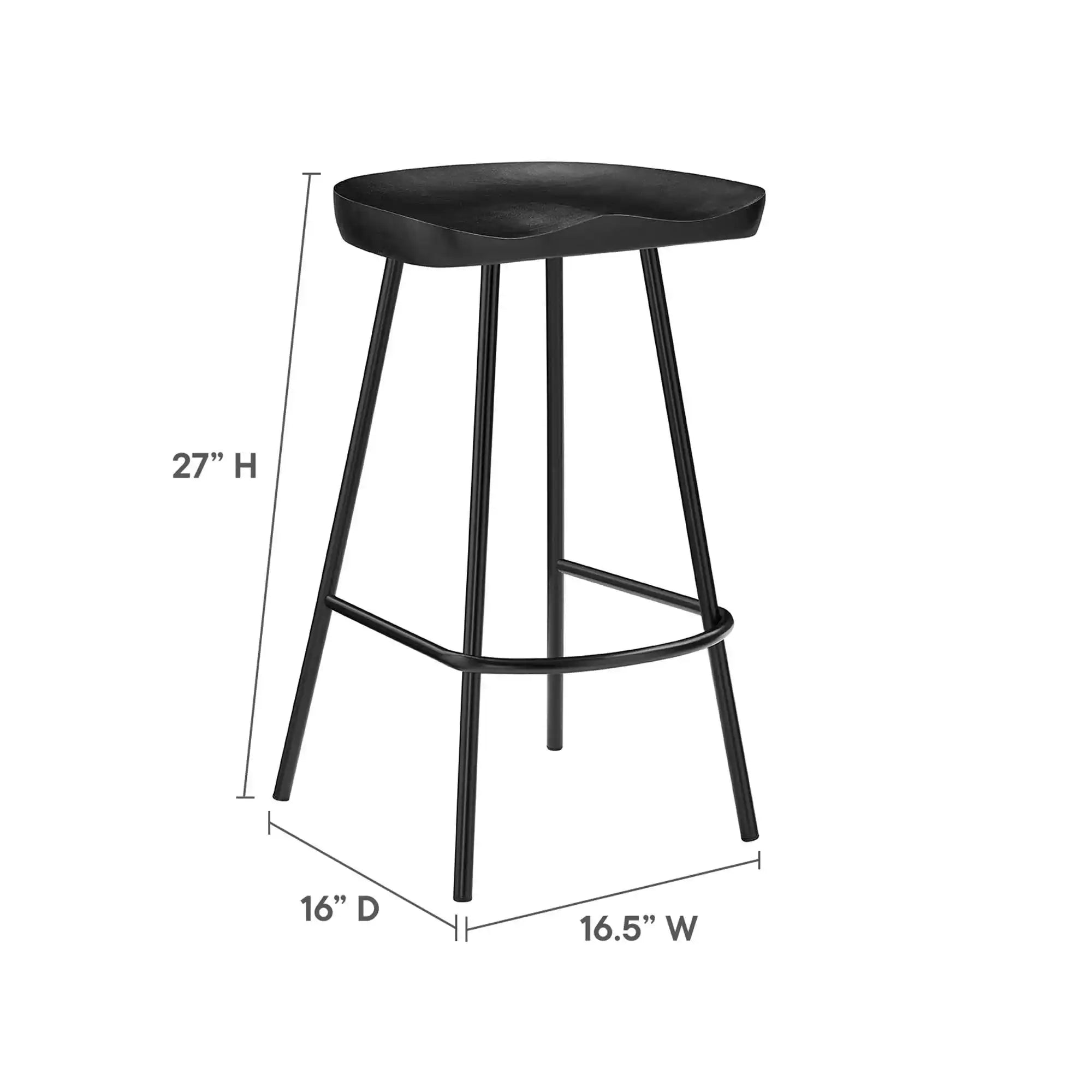 Concord Backless Wood Counter Stools Set of 2 by Modway - Best Buy Furniture