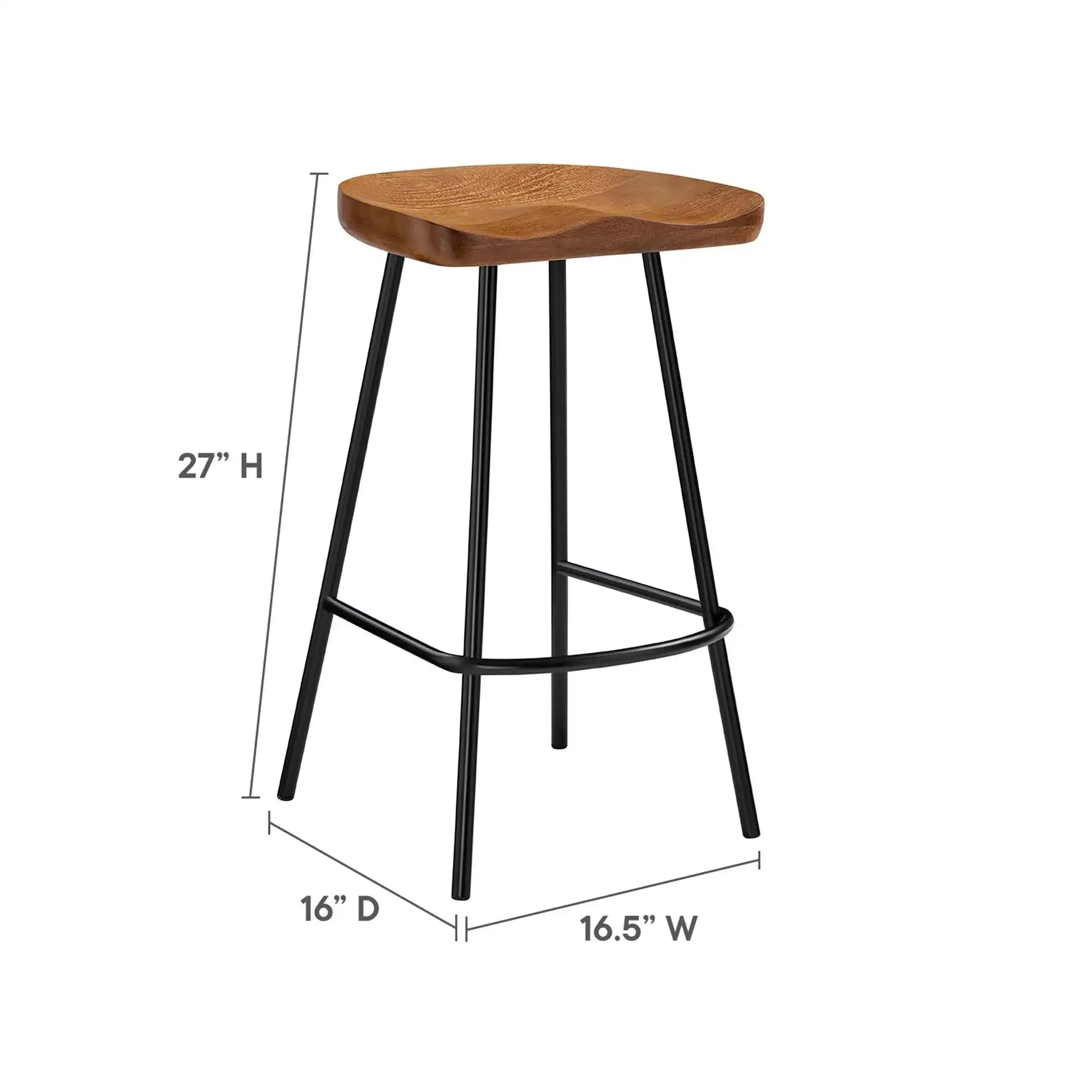 Concord Backless Wood Counter Stools Set of 2 by Modway - Best Buy Furniture