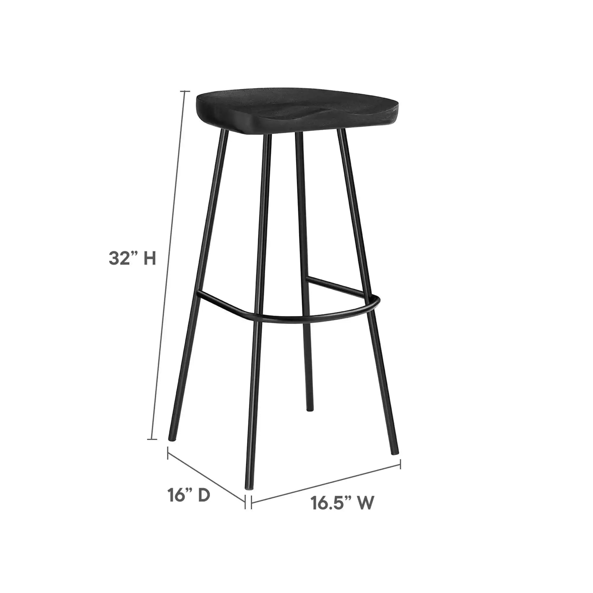 Concord Backless Wood Bar Stools Set of 2 by Modway - Best Buy Furniture