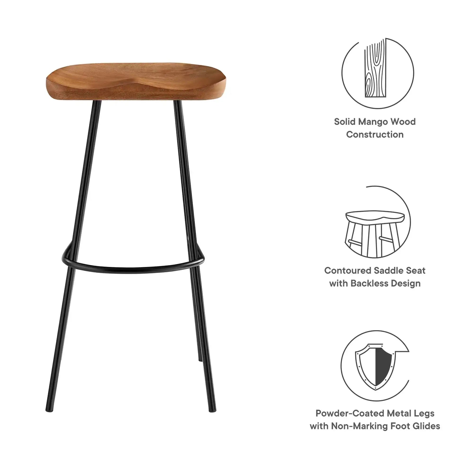 Concord Backless Wood Bar Stools Set of 2 by Modway - Best Buy Furniture