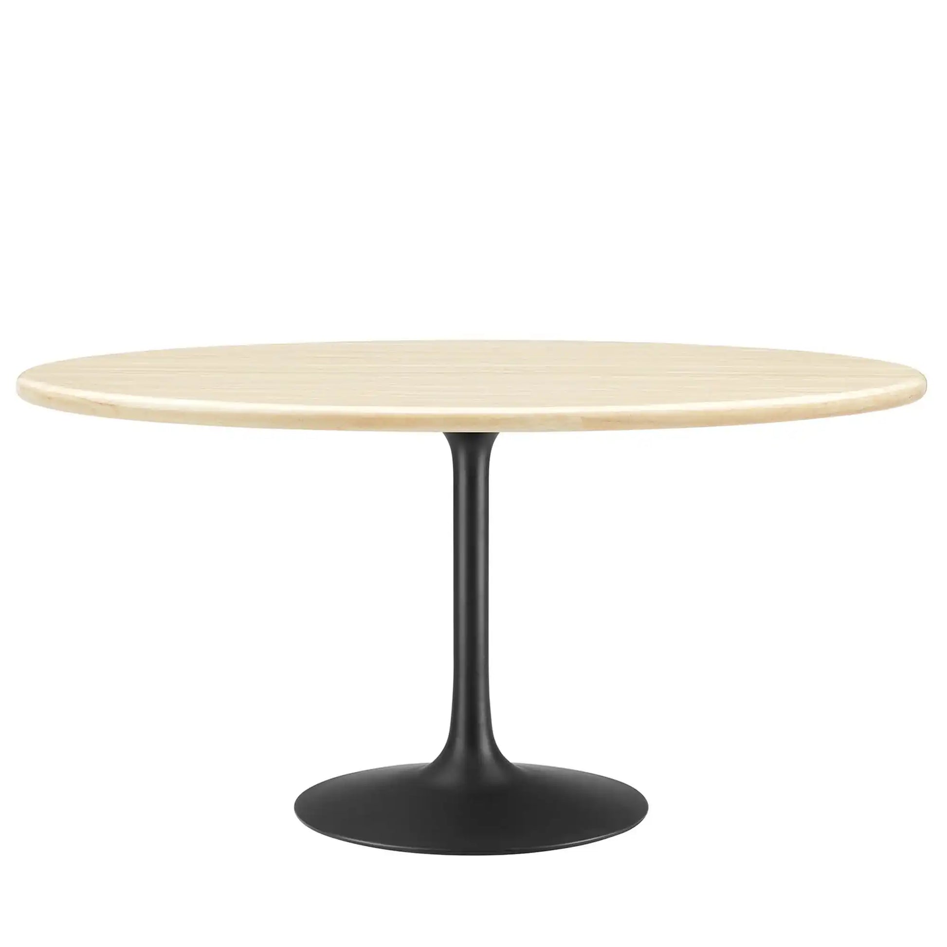 Lippa 60" Oval Faux Travertine Dining Table by Modway - Best Buy Furniture