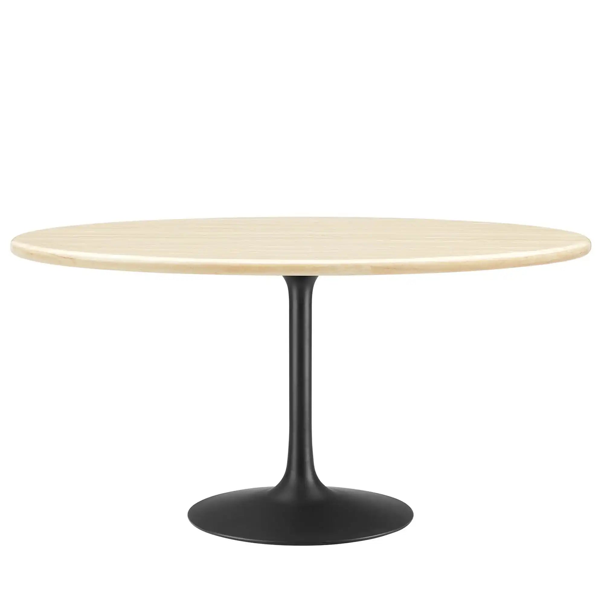 Lippa 60" Oval Faux Travertine Dining Table by Modway - Best Buy Furniture