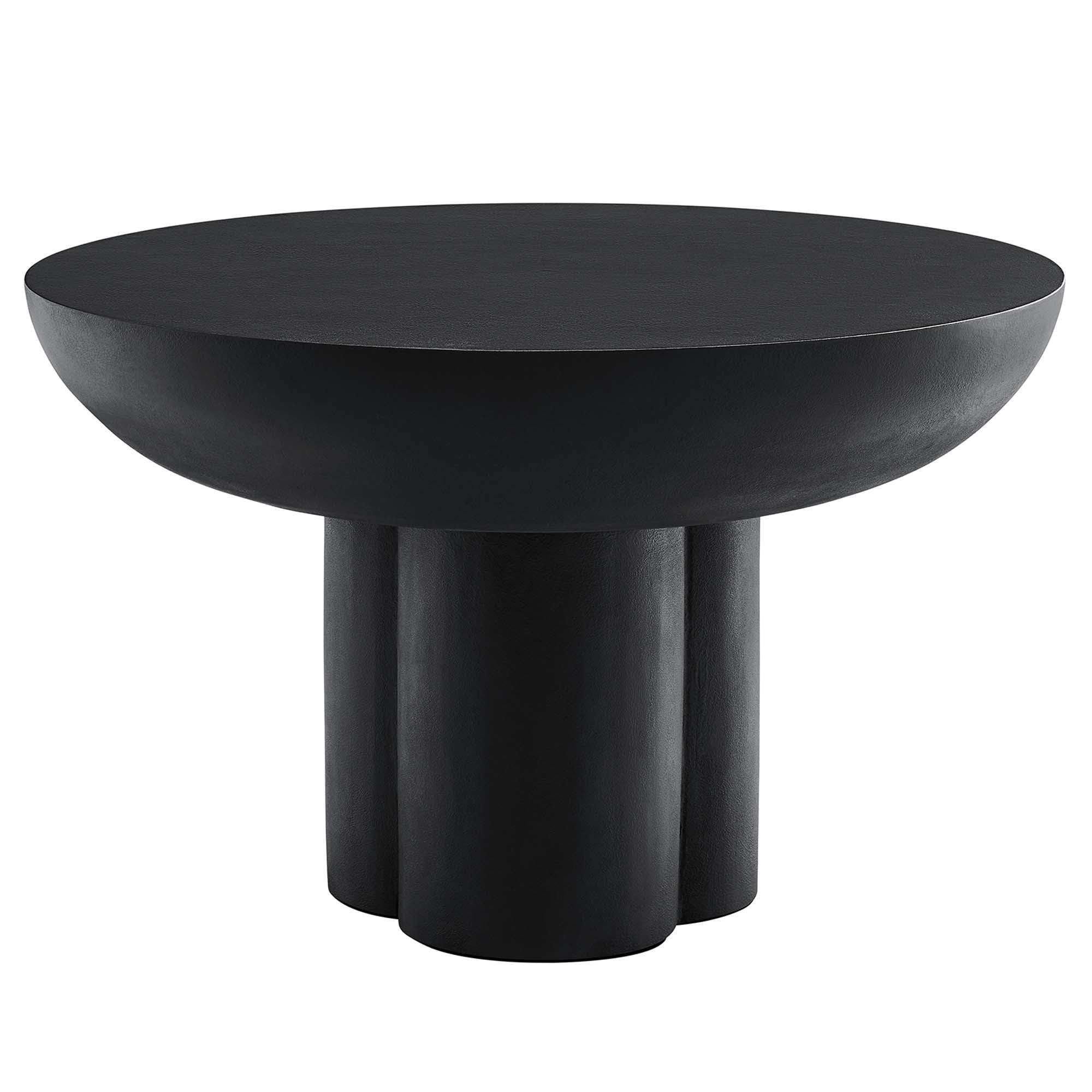 Caspian Round Concrete Coffee Table by Modway - Best Buy Furniture