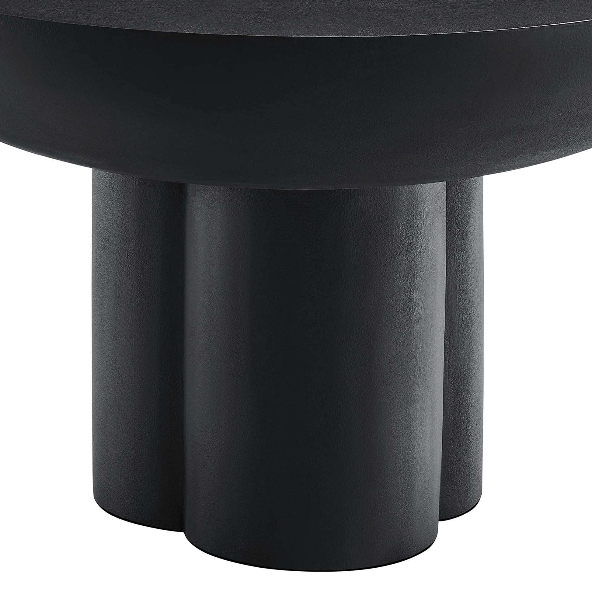 Caspian Round Concrete Coffee Table by Modway - Best Buy Furniture