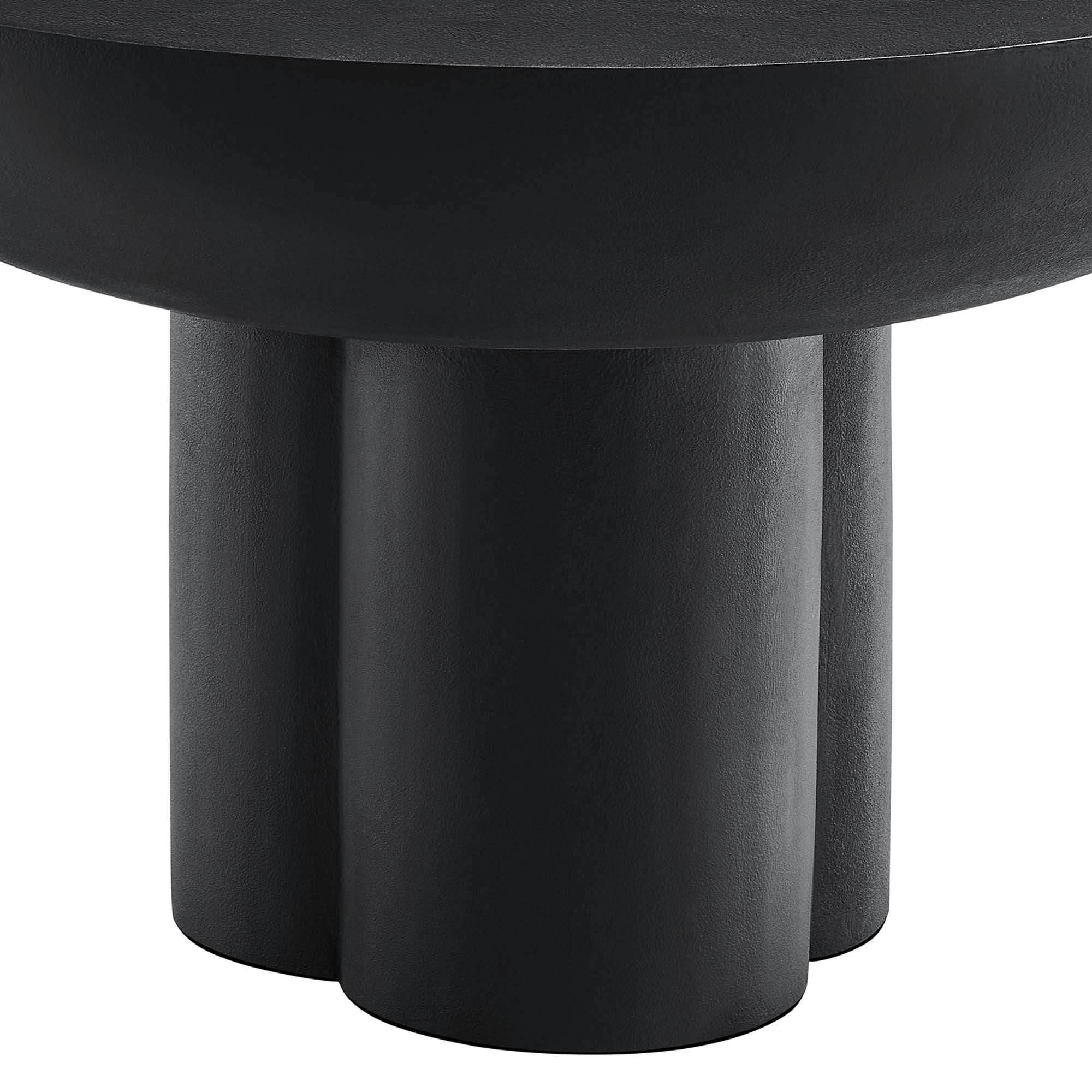 Caspian Round Concrete Coffee Table by Modway - Best Buy Furniture