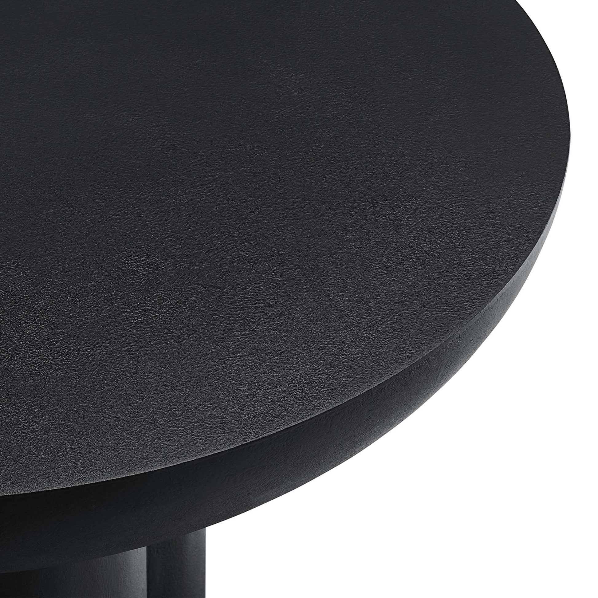 Caspian Round Concrete Coffee Table by Modway - Best Buy Furniture