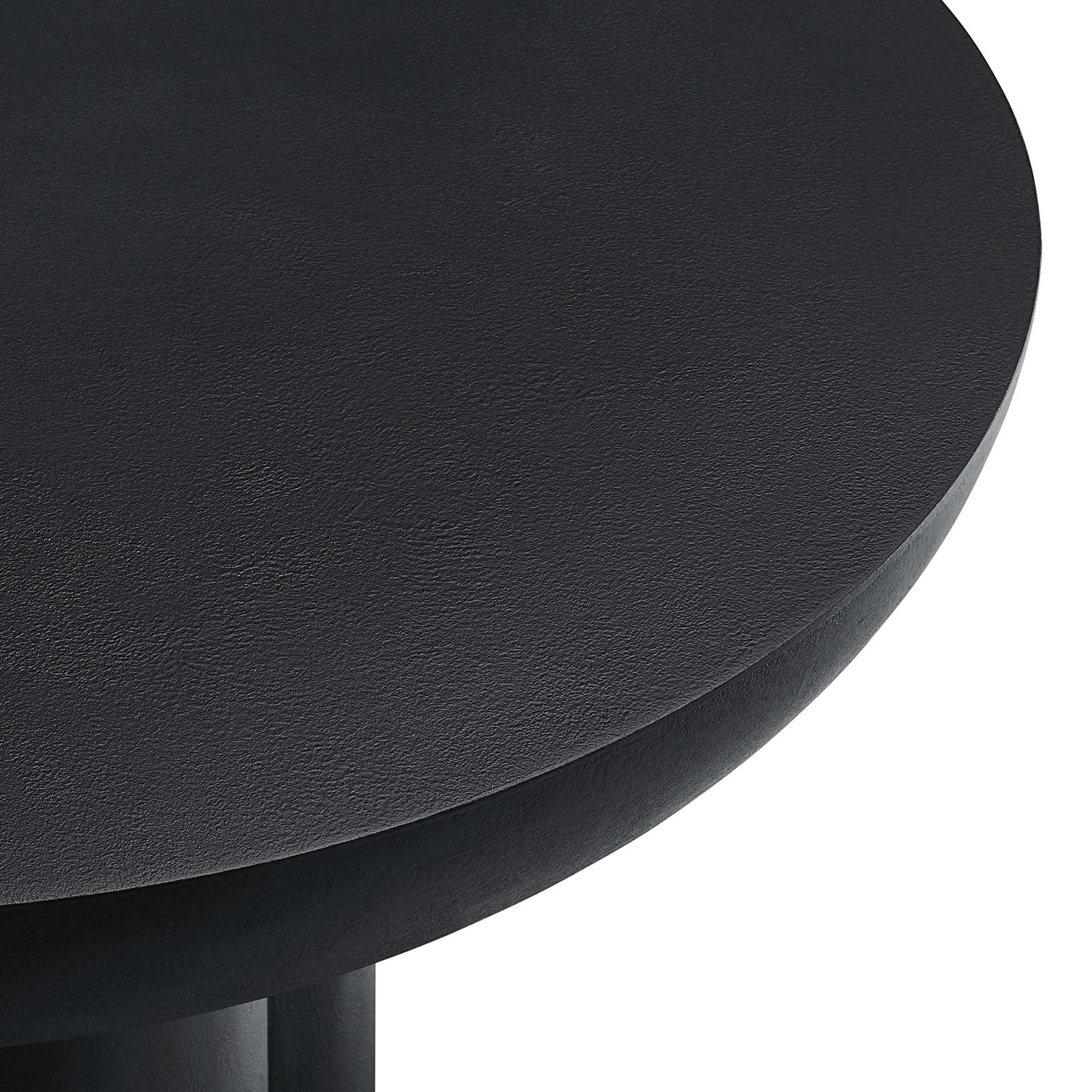 Caspian Round Concrete Coffee Table by Modway - Best Buy Furniture