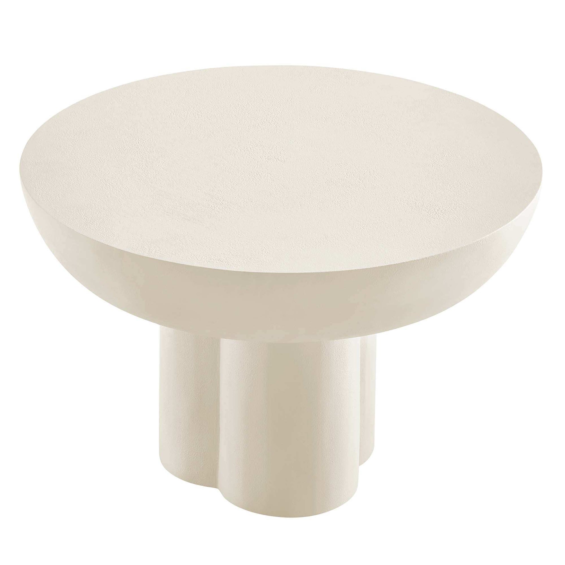 Caspian Round Concrete Coffee Table by Modway - Best Buy Furniture
