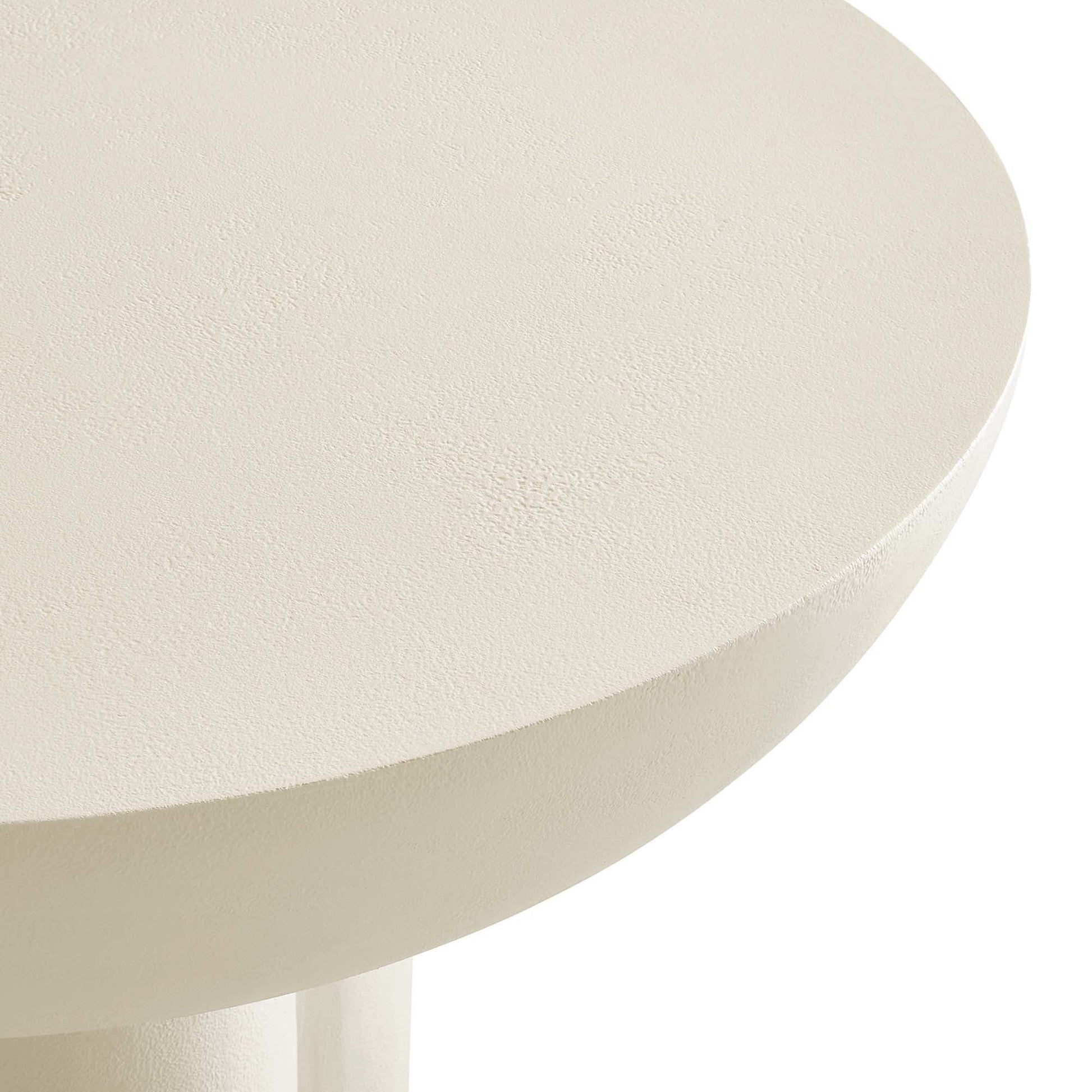 Caspian Round Concrete Coffee Table by Modway - Best Buy Furniture