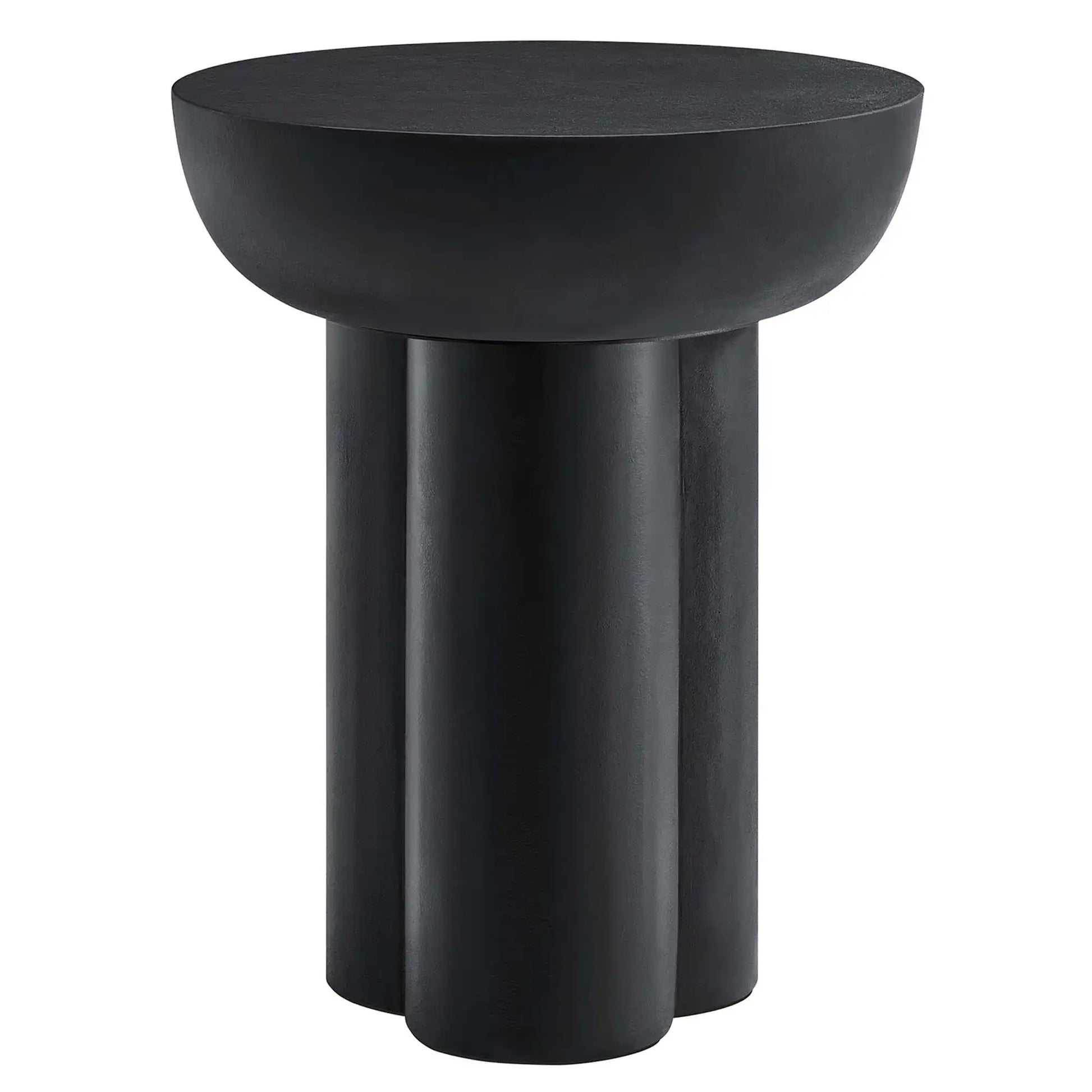 Caspian Round Concrete Side Table by Modway - Best Buy Furniture
