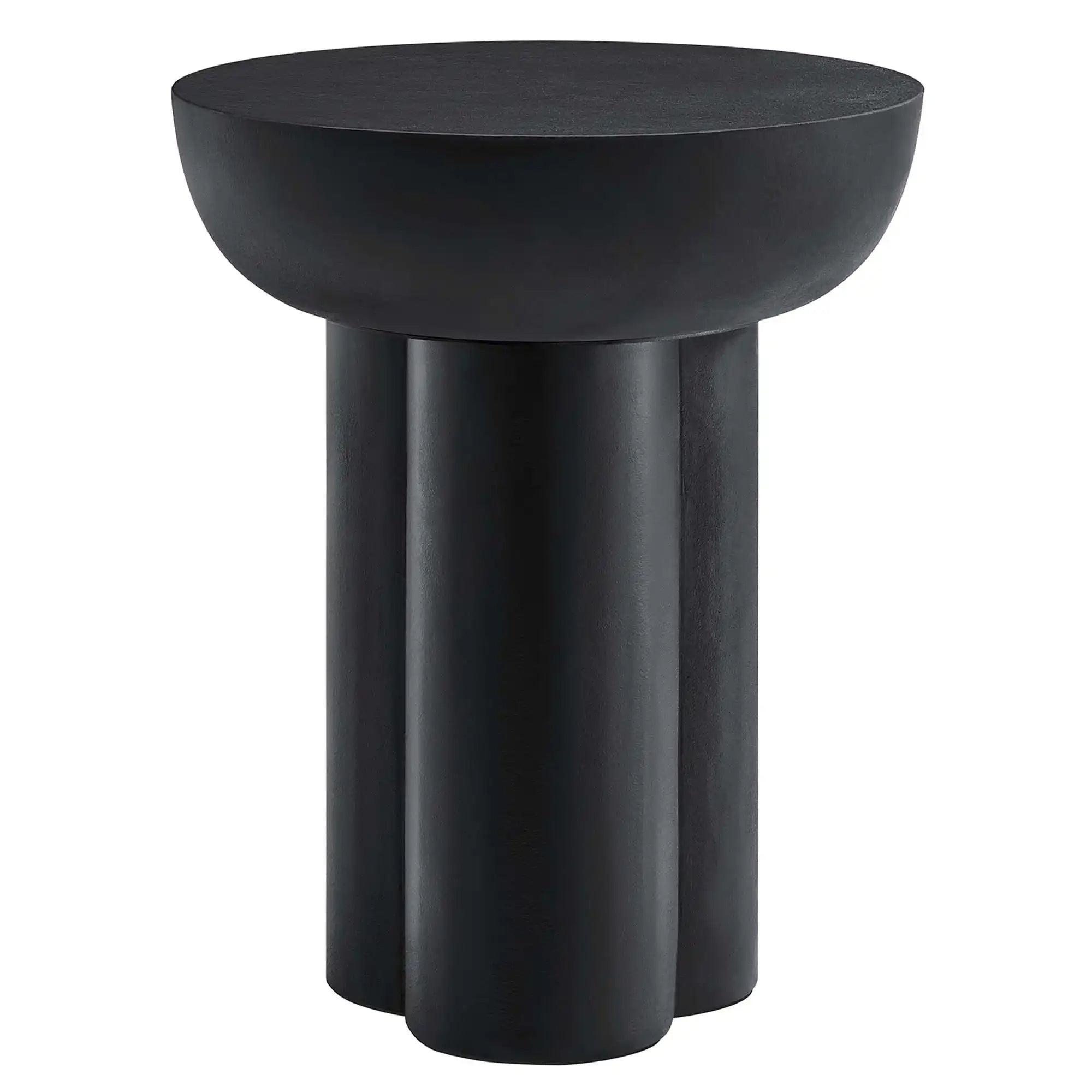 Caspian Round Concrete Side Table by Modway - Best Buy Furniture