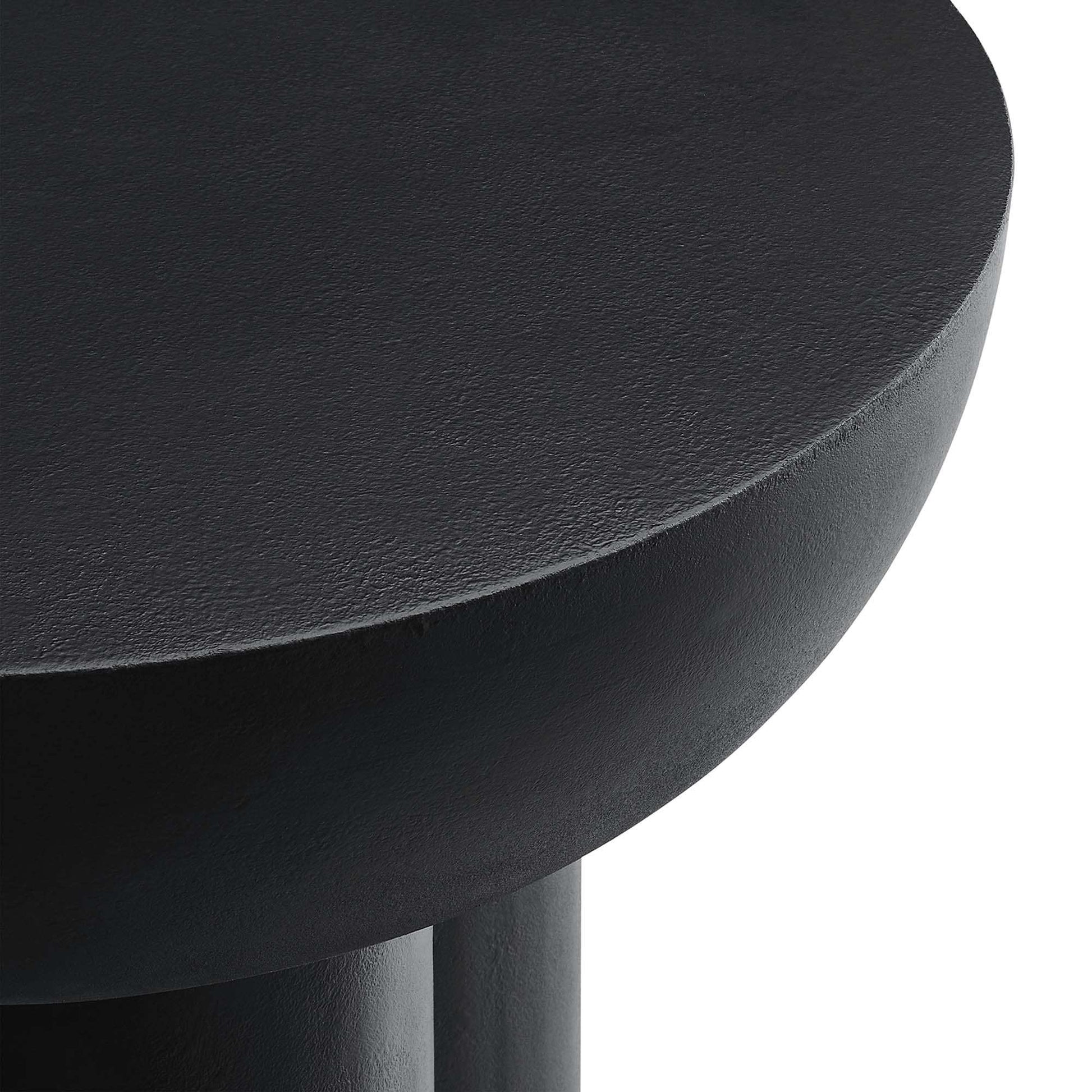 Caspian Round Concrete Side Table by Modway - Best Buy Furniture
