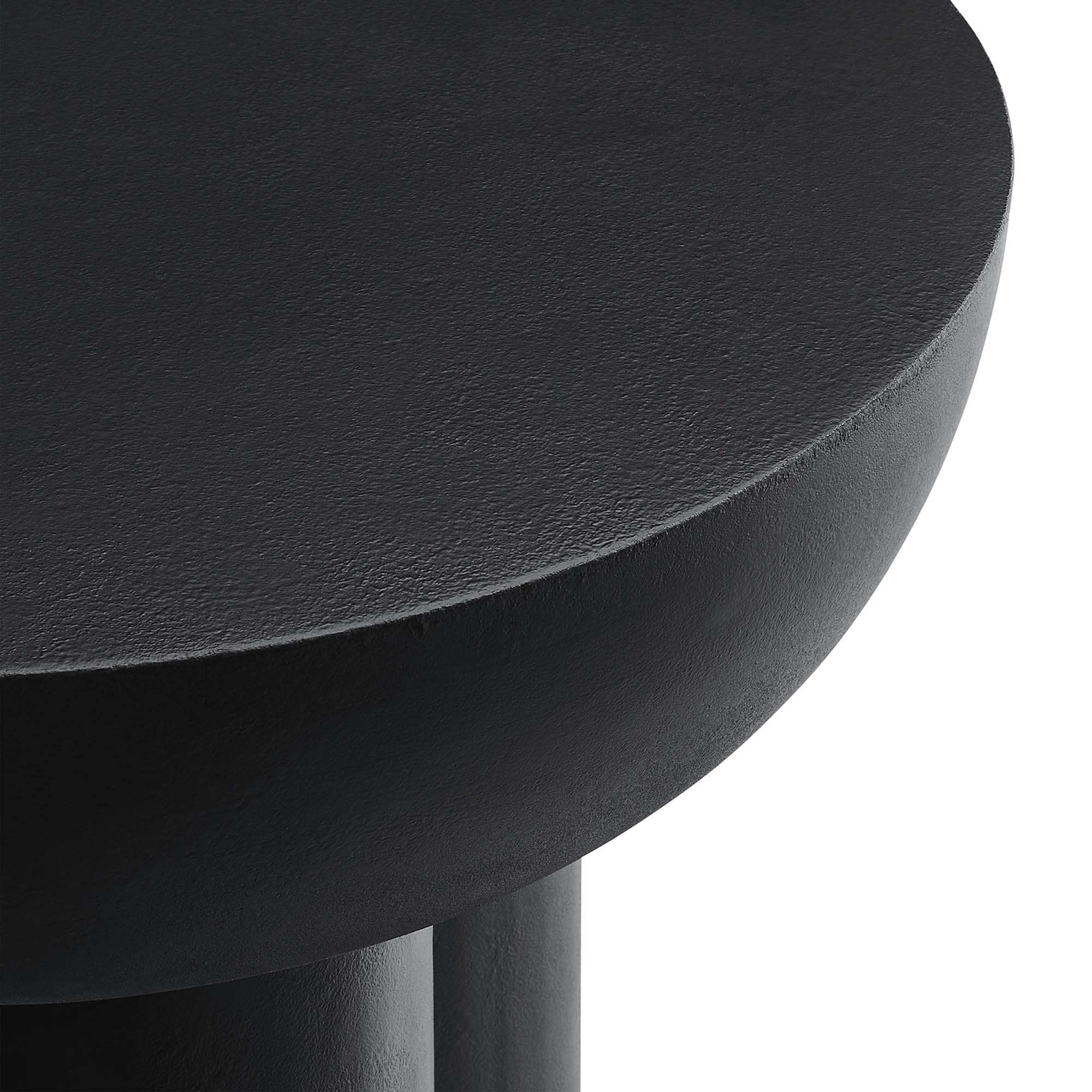Caspian Round Concrete Side Table by Modway - Best Buy Furniture