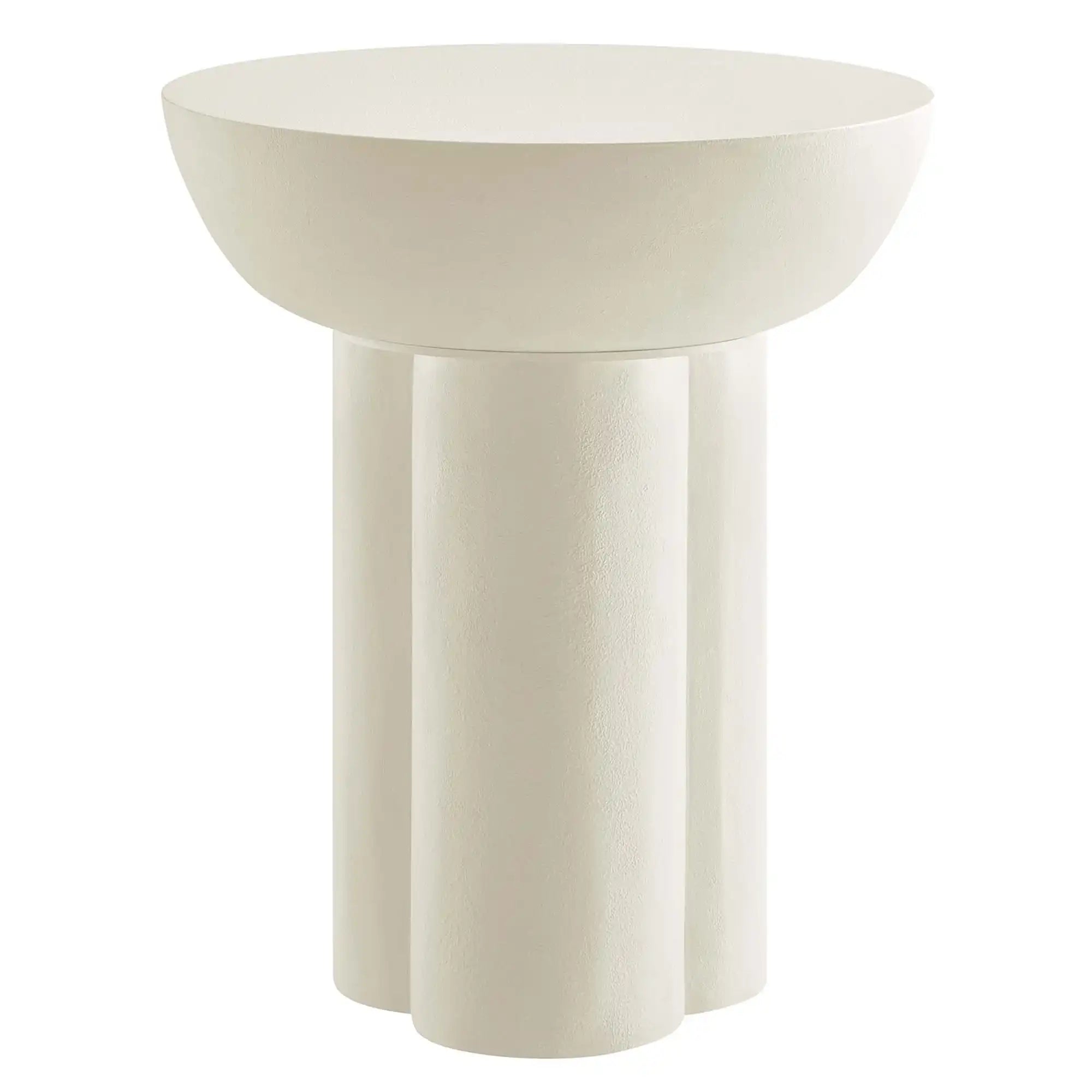 Caspian Round Concrete Side Table by Modway - Best Buy Furniture