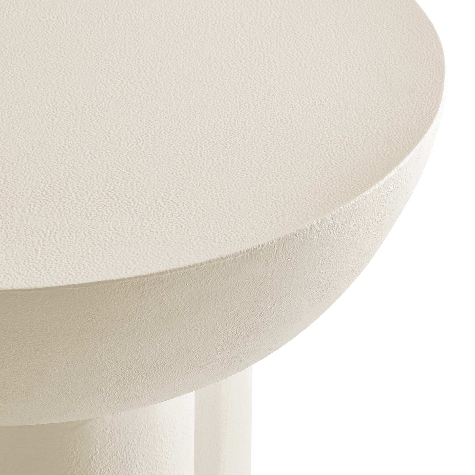 Caspian Round Concrete Side Table by Modway - Best Buy Furniture