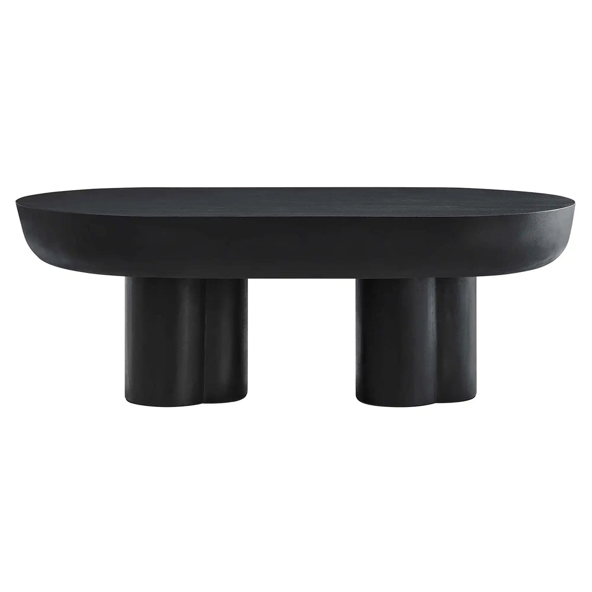 Caspian Oval Concrete Coffee Table by Modway - Best Buy Furniture