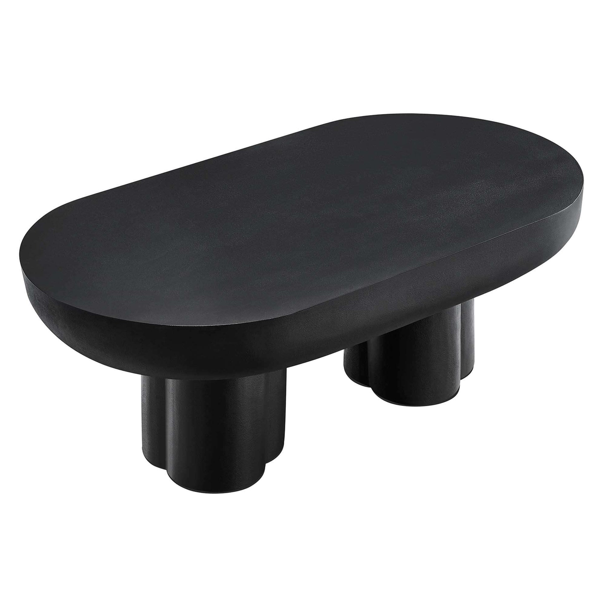 Caspian Oval Concrete Coffee Table by Modway - Best Buy Furniture