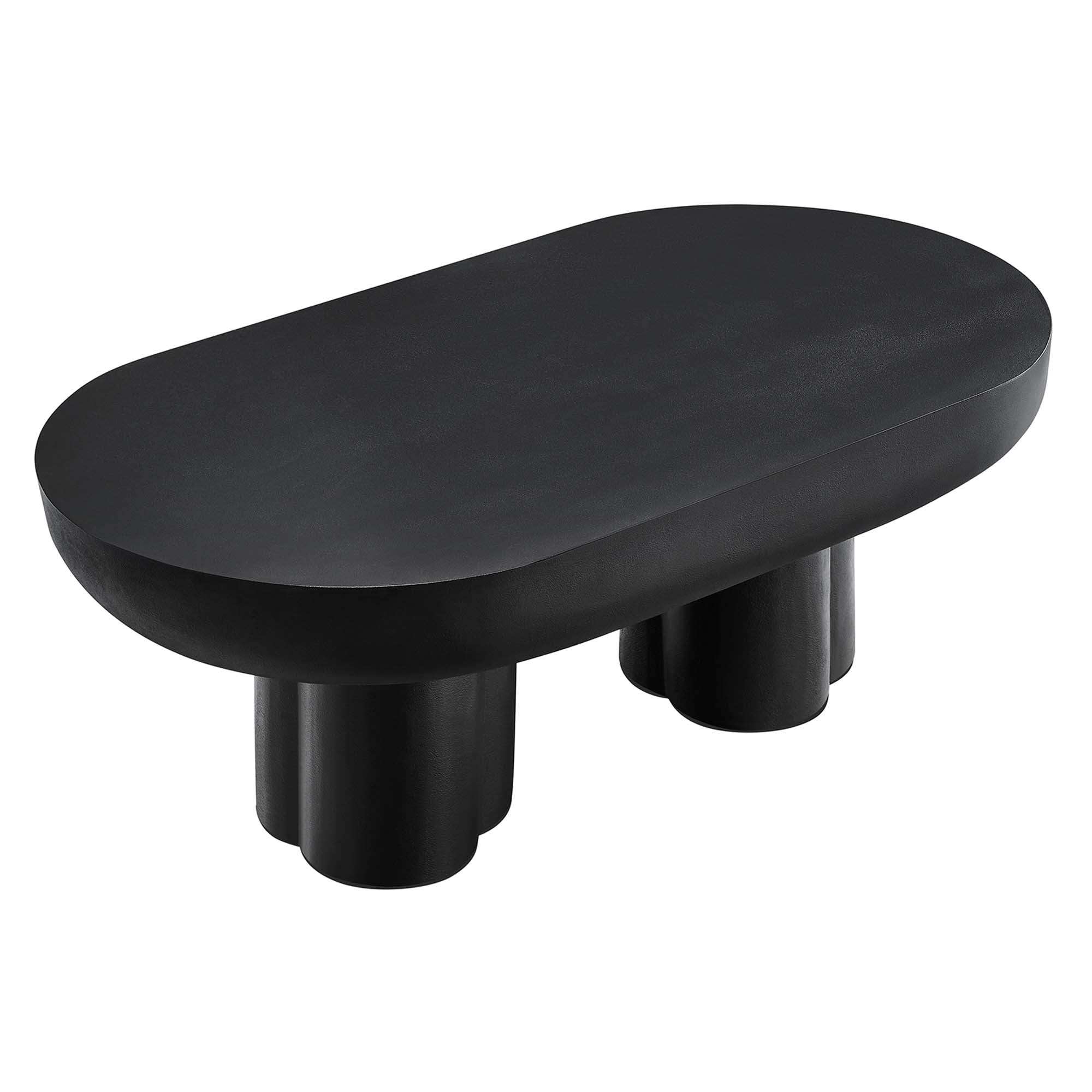 Caspian Oval Concrete Coffee Table by Modway - Best Buy Furniture