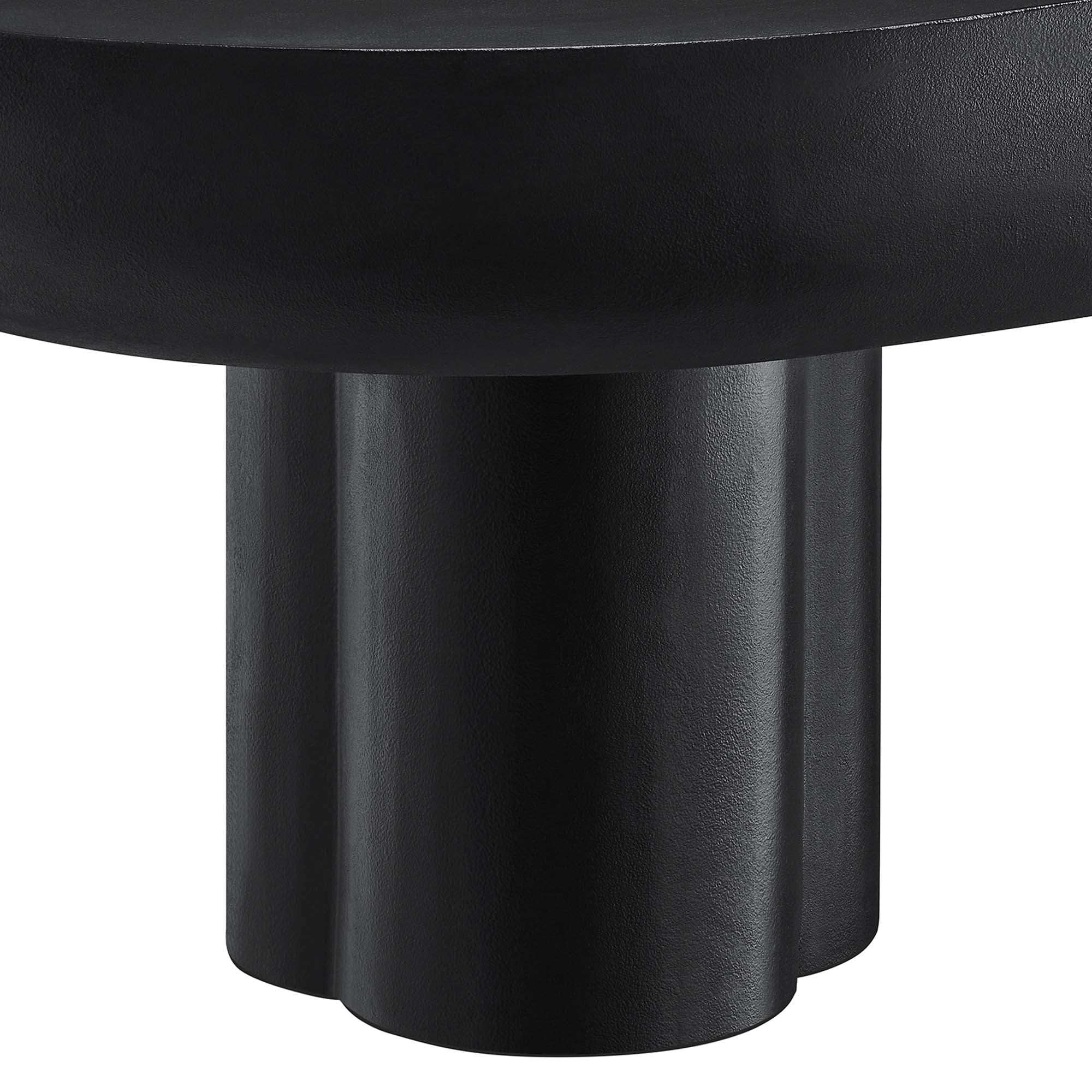 Caspian Oval Concrete Coffee Table by Modway - Best Buy Furniture