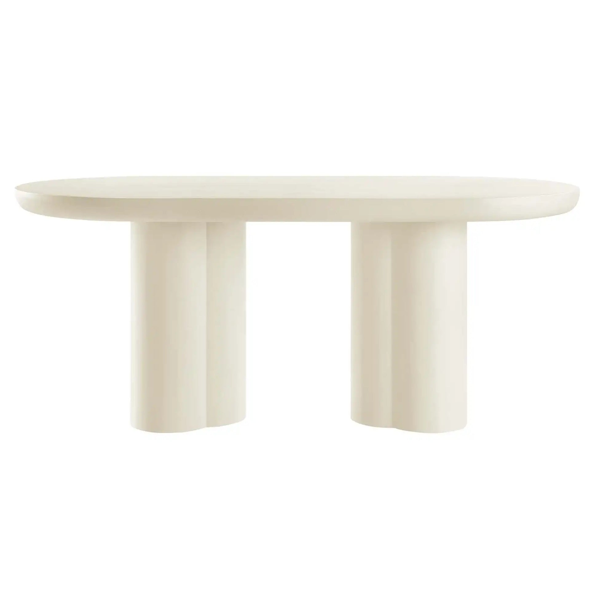 Caspian 72" Oval Concrete Dining Table by Modway - Best Buy Furniture