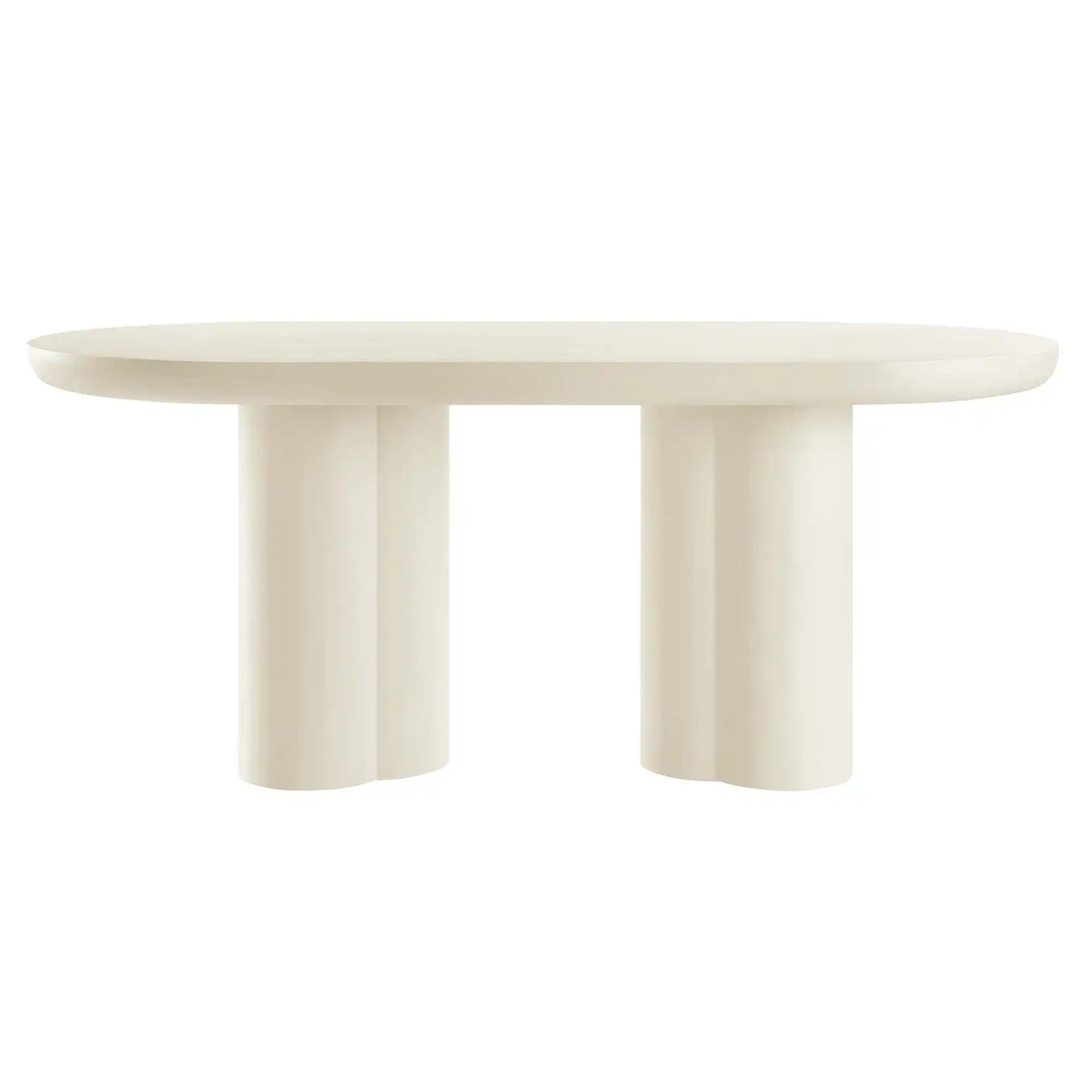 Caspian 72" Oval Concrete Dining Table by Modway - Best Buy Furniture