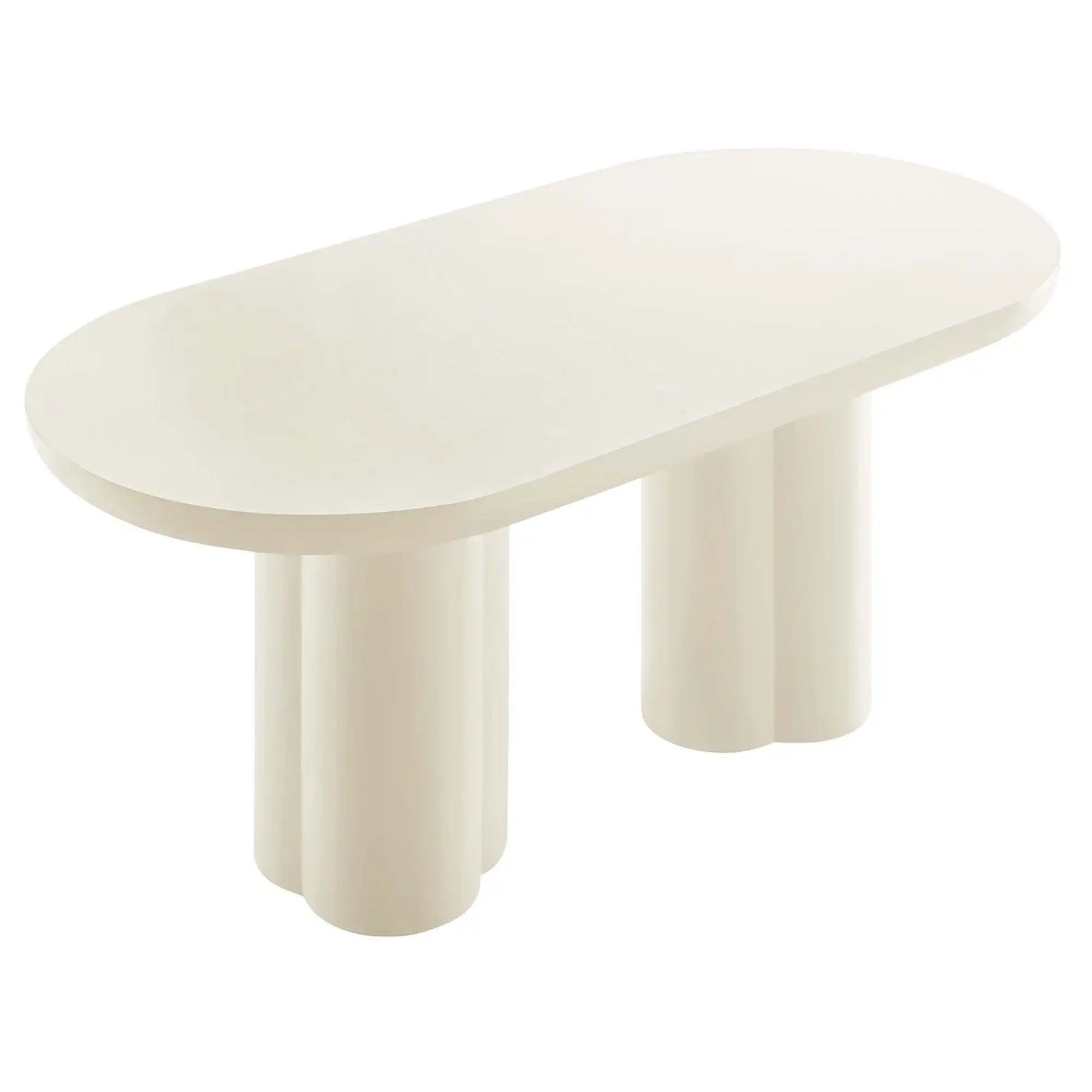 Caspian 72" Oval Concrete Dining Table by Modway - Best Buy Furniture