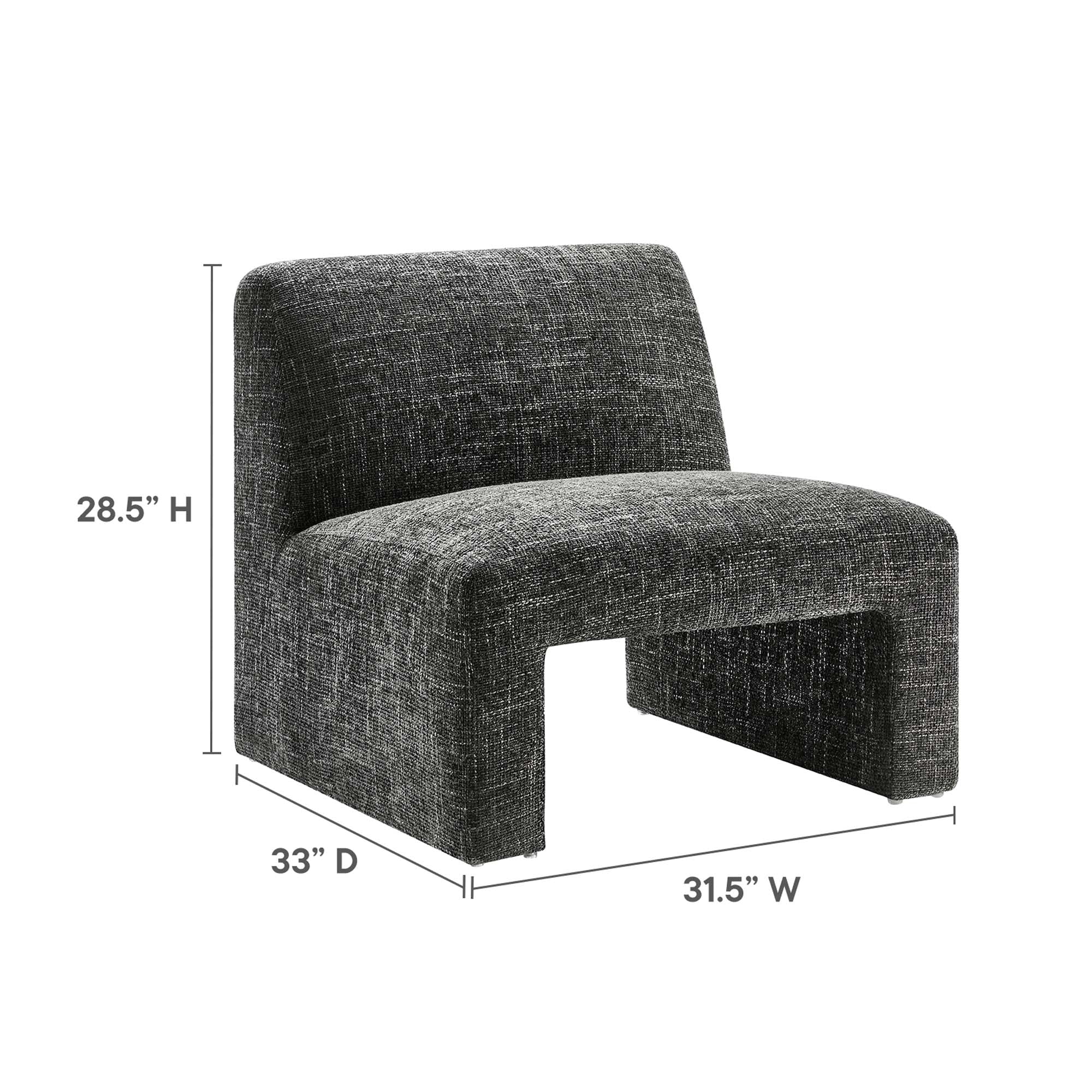 Amita Chenille Upholstered Accent Chair by Modway - Best Buy Furniture