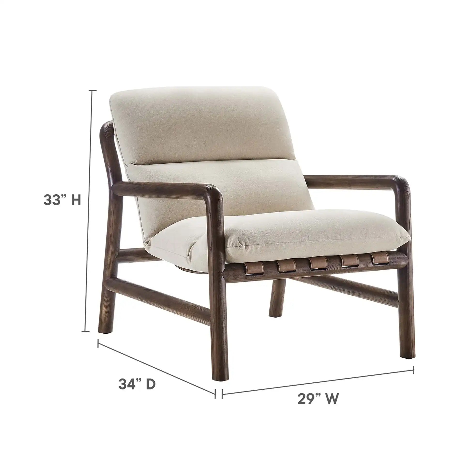 Paxton Wood Sling Chair by Modway - Best Buy Furniture