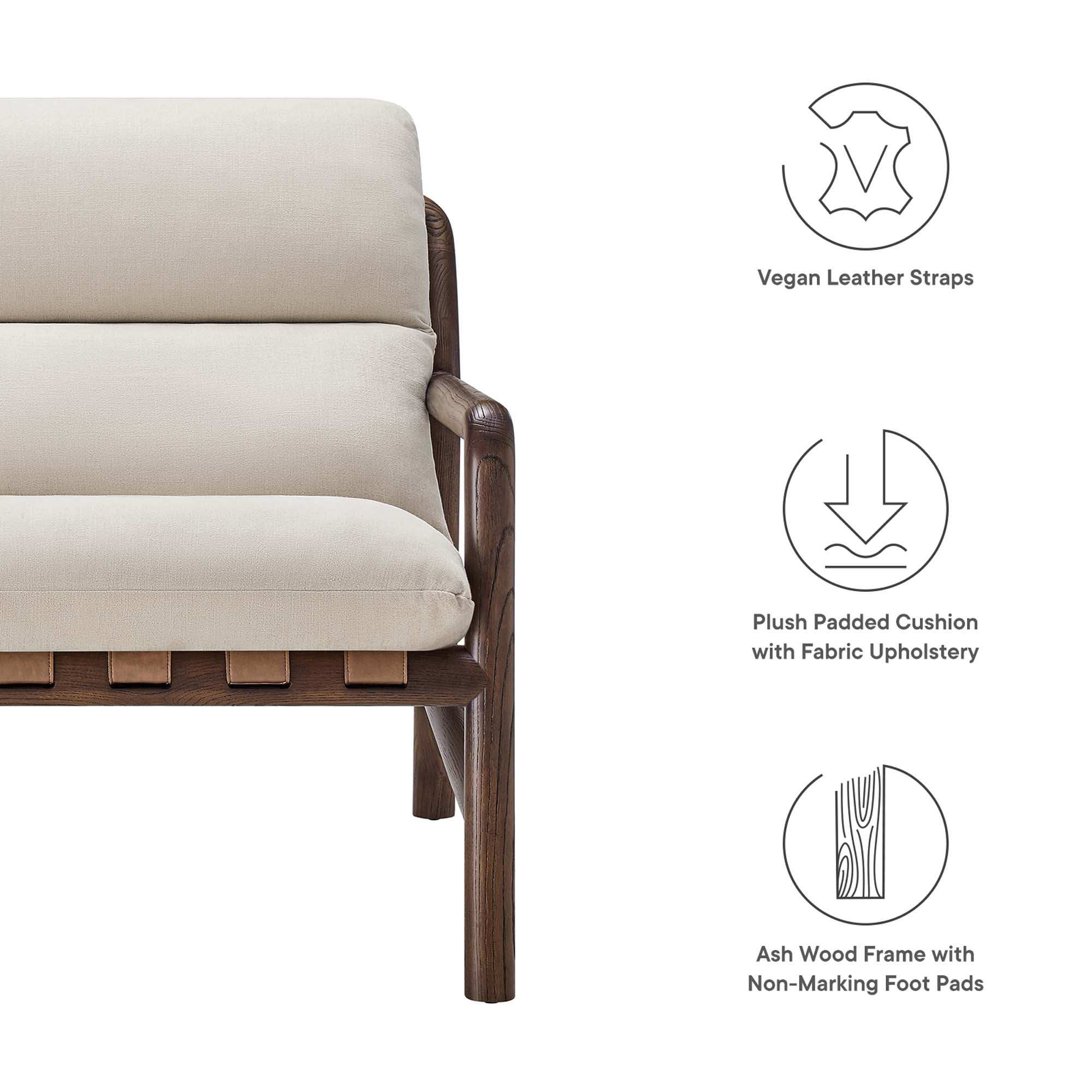 Paxton Wood Sling Chair by Modway - Best Buy Furniture