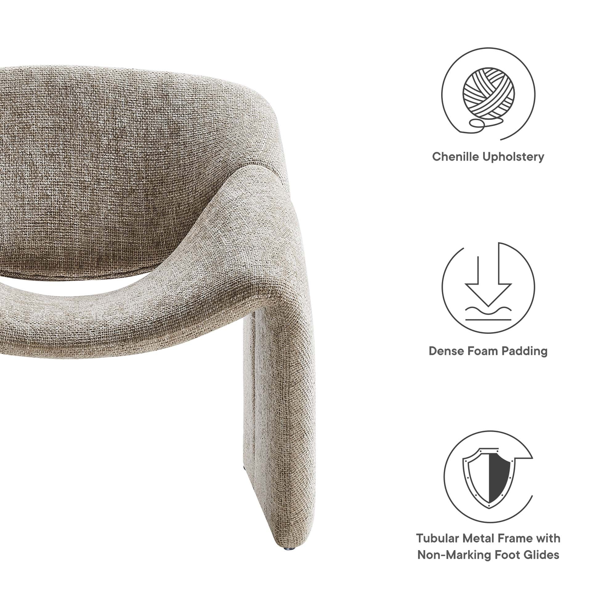 Vivi Chenille Upholstered Accent Chair by Modway - Best Buy Furniture
