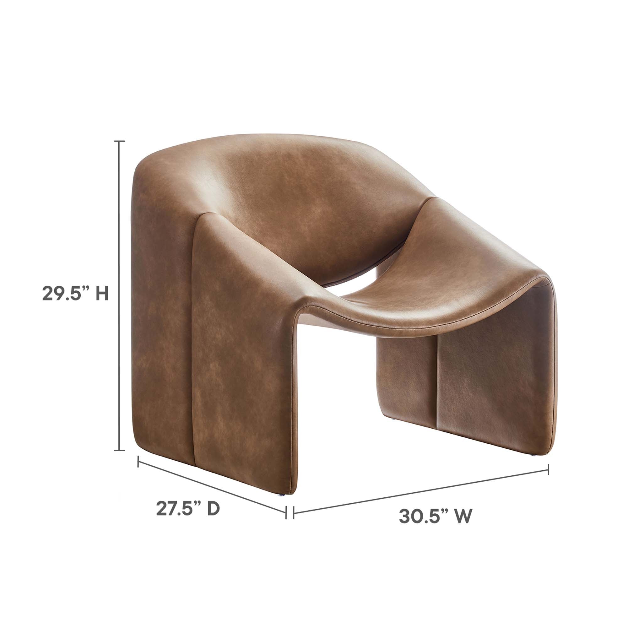 Vivi Vegan Leather Accent Chair by Modway - Best Buy Furniture