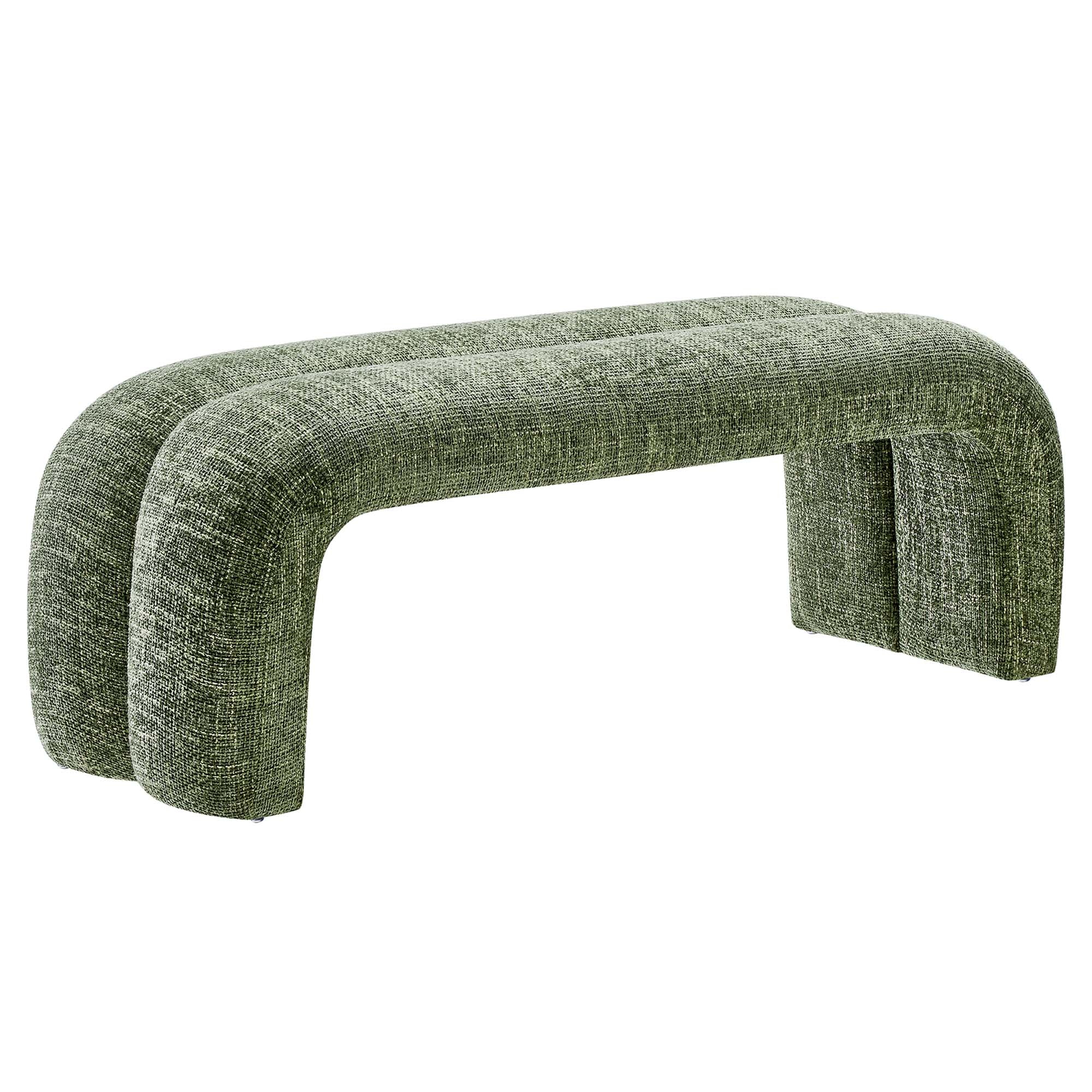 Dax 50.5" Chenille Upholstered Accent Bench by Modway - Best Buy Furniture