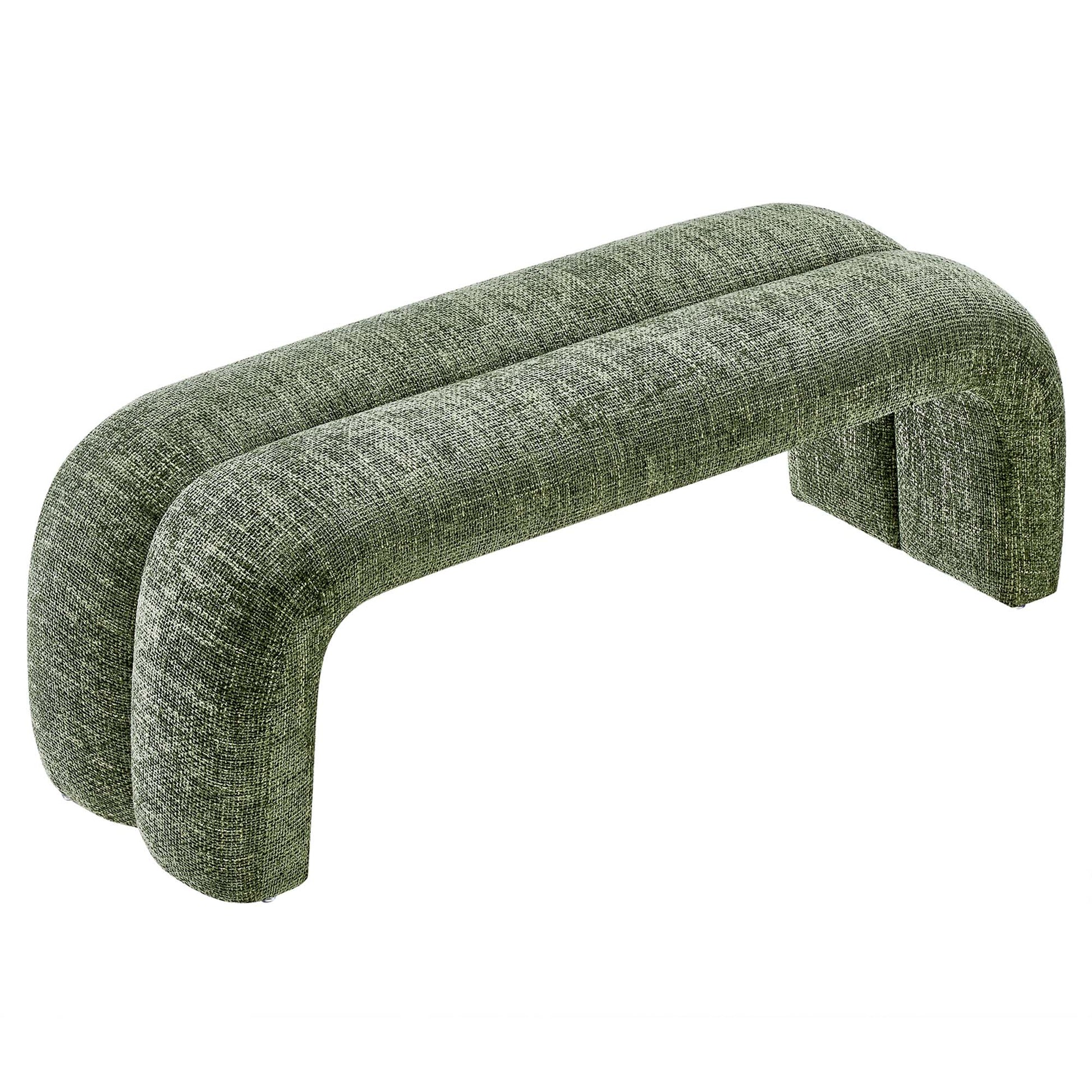 Dax 50.5" Chenille Upholstered Accent Bench by Modway - Best Buy Furniture