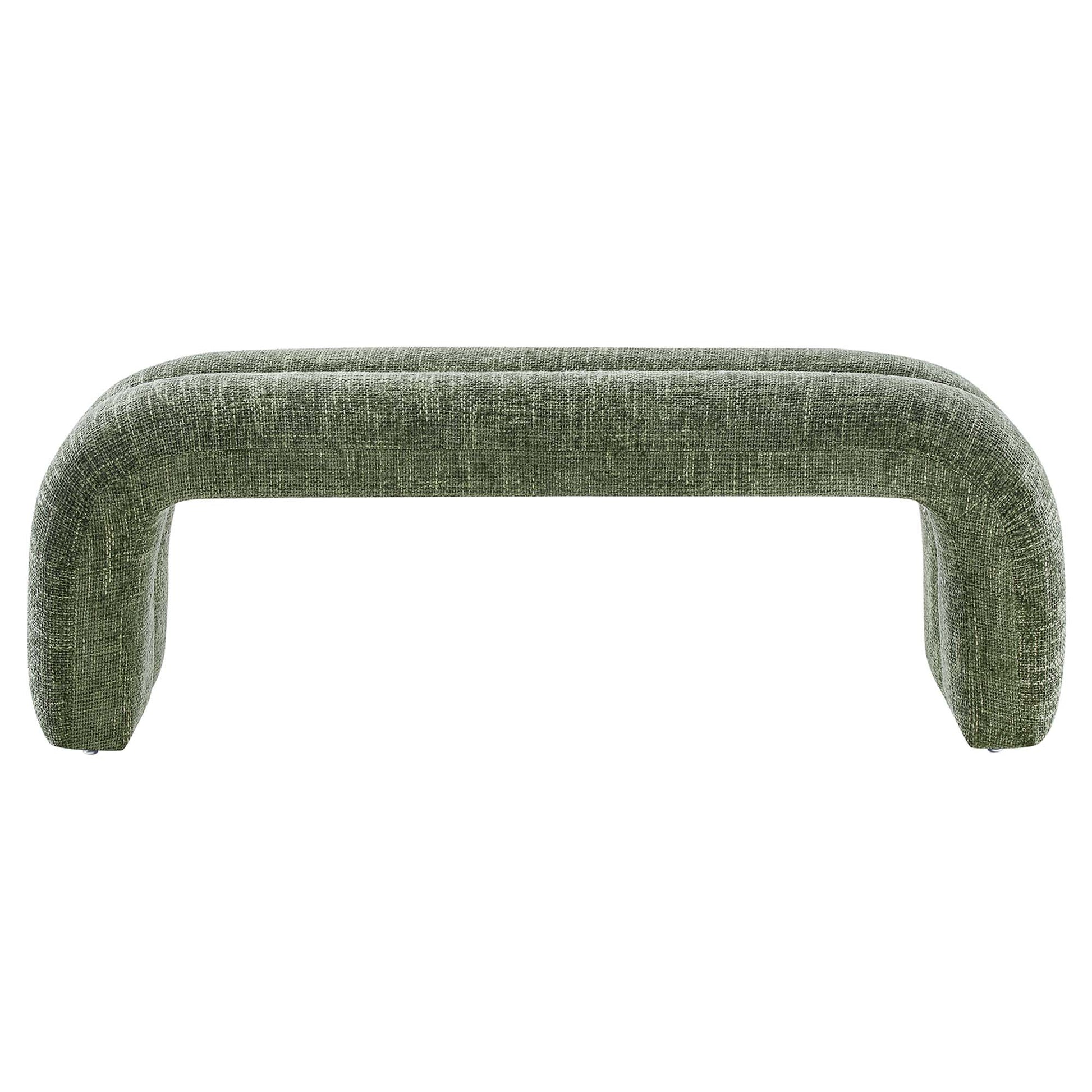 Dax 50.5" Chenille Upholstered Accent Bench by Modway - Best Buy Furniture