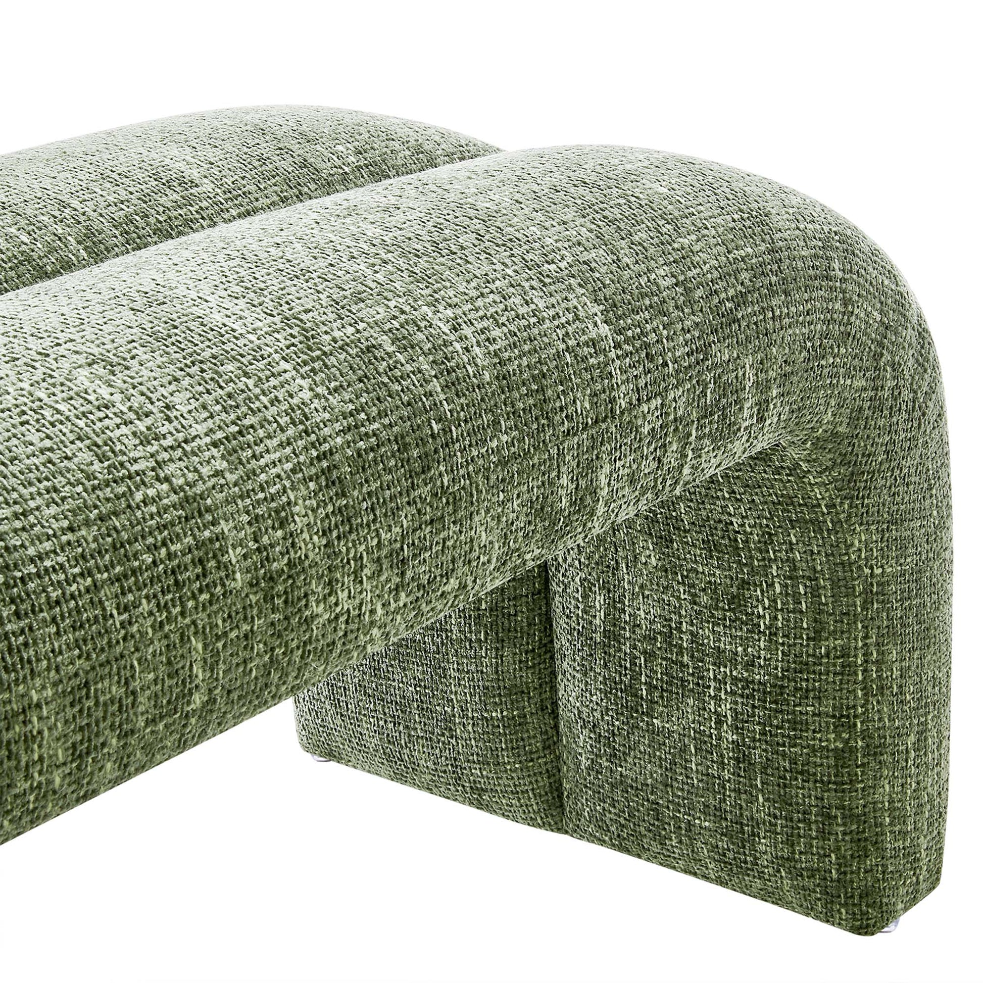 Dax 50.5" Chenille Upholstered Accent Bench by Modway - Best Buy Furniture