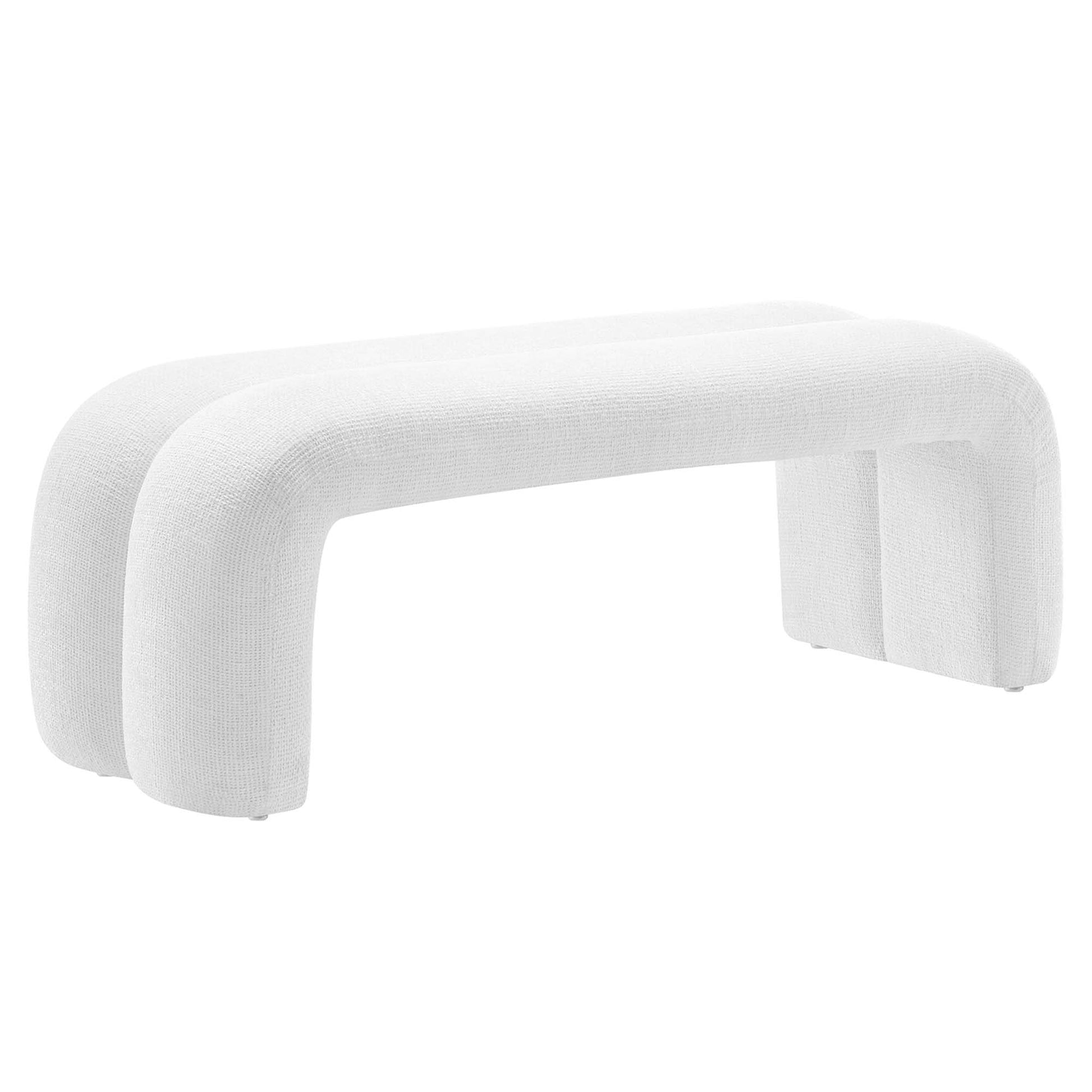 Dax 50.5" Chenille Upholstered Accent Bench by Modway - Best Buy Furniture