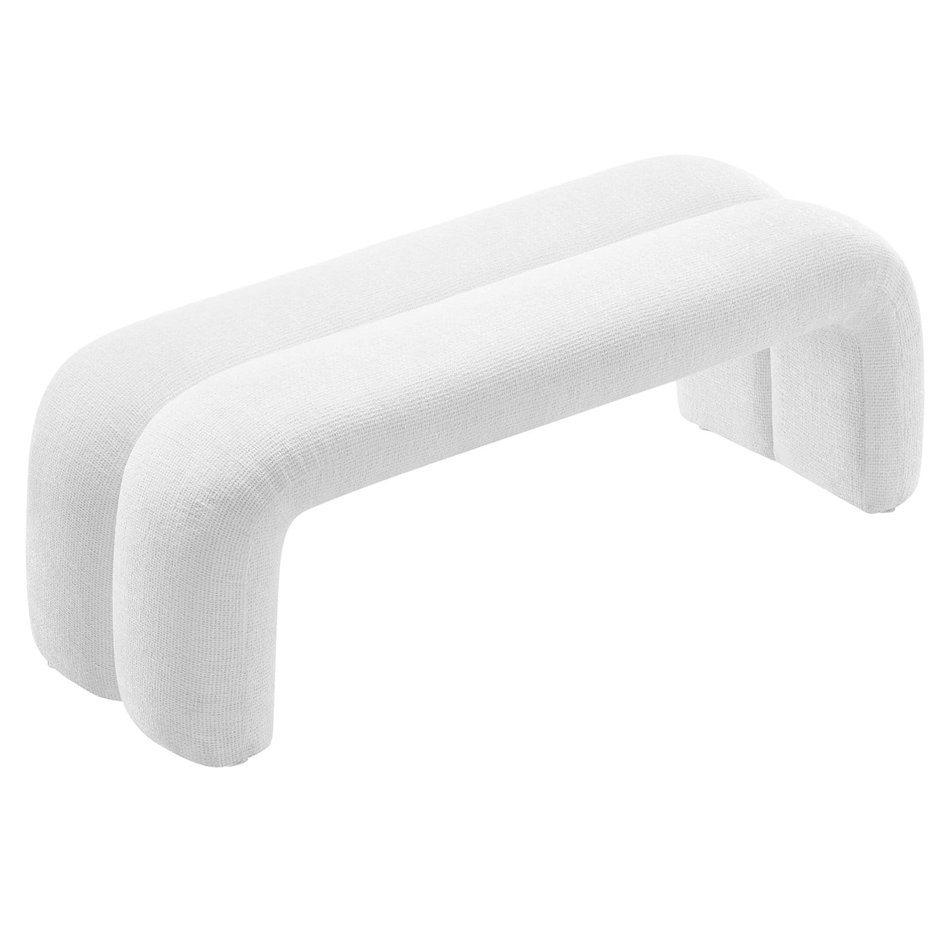 Dax 50.5" Chenille Upholstered Accent Bench by Modway - Best Buy Furniture