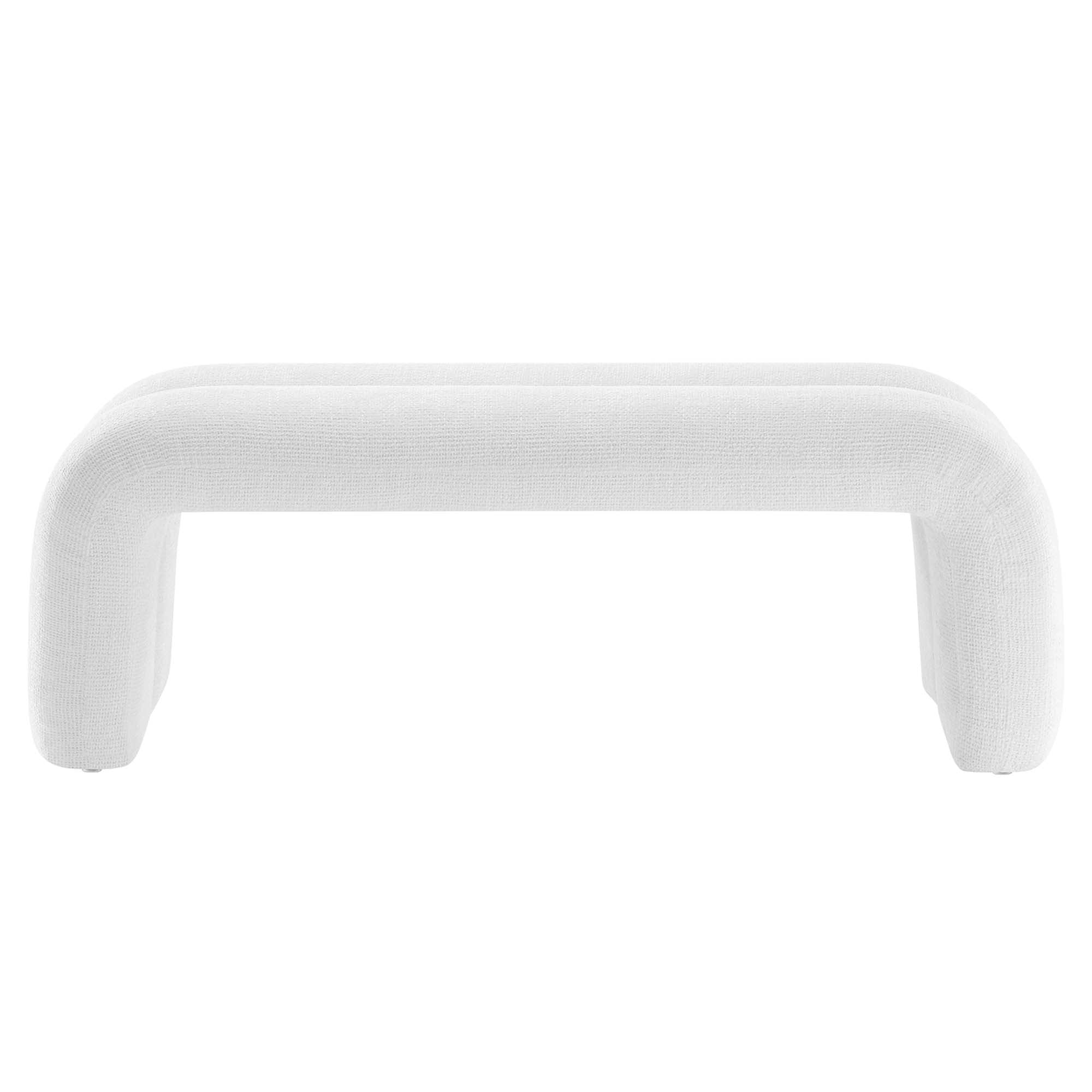 Dax 50.5" Chenille Upholstered Accent Bench by Modway - Best Buy Furniture
