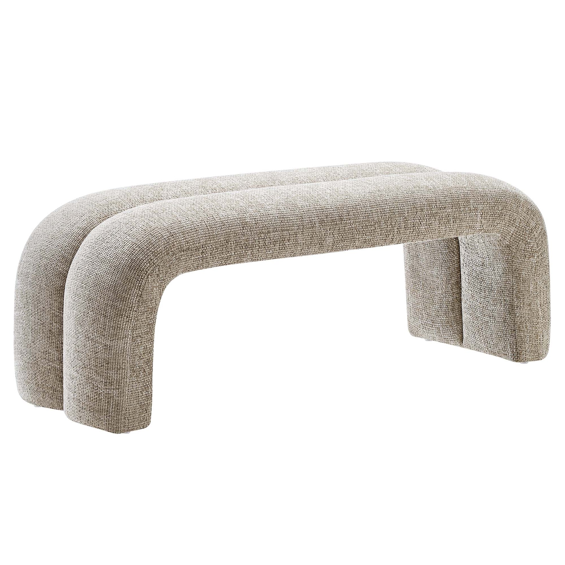 Dax 50.5" Chenille Upholstered Accent Bench by Modway - Best Buy Furniture