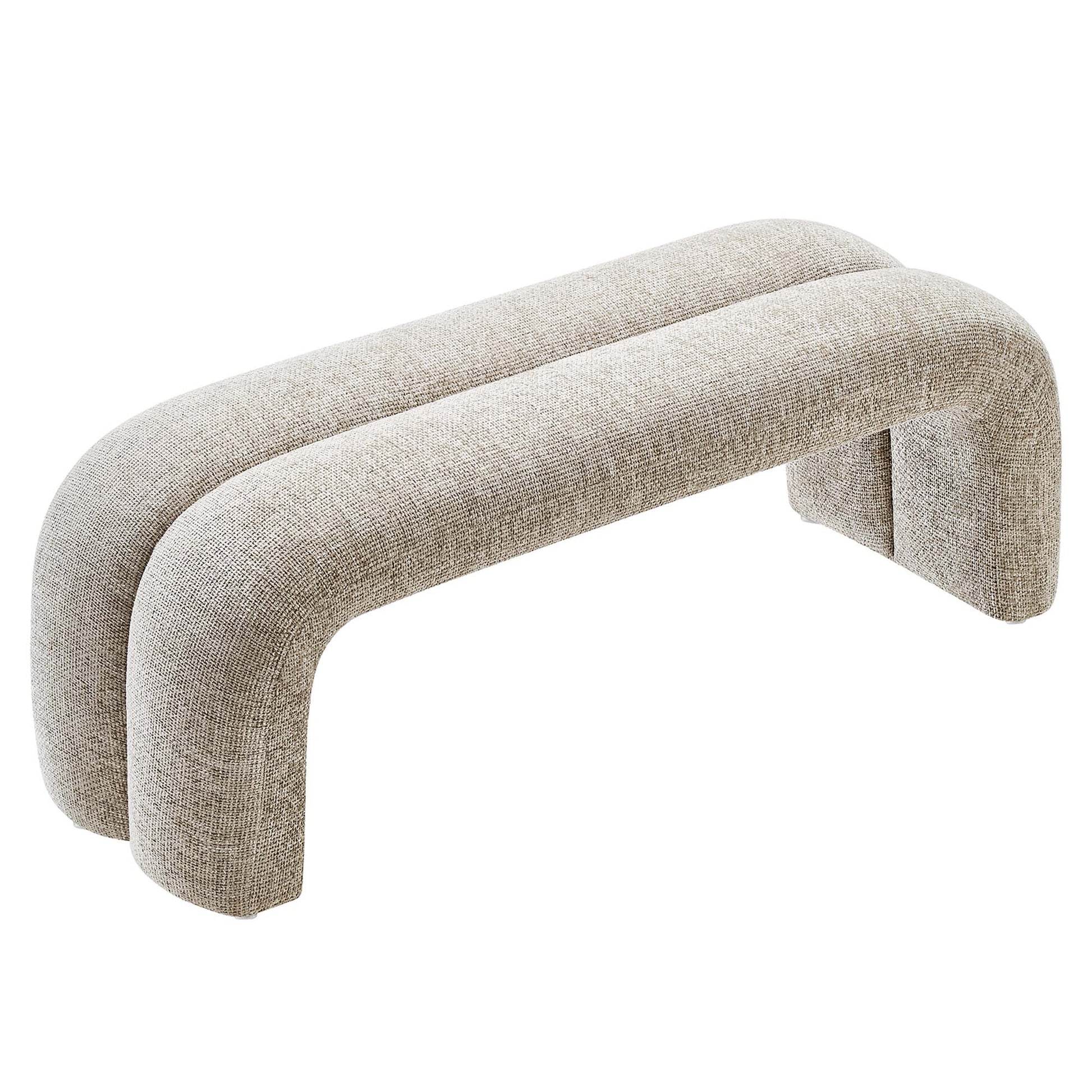 Dax 50.5" Chenille Upholstered Accent Bench by Modway - Best Buy Furniture