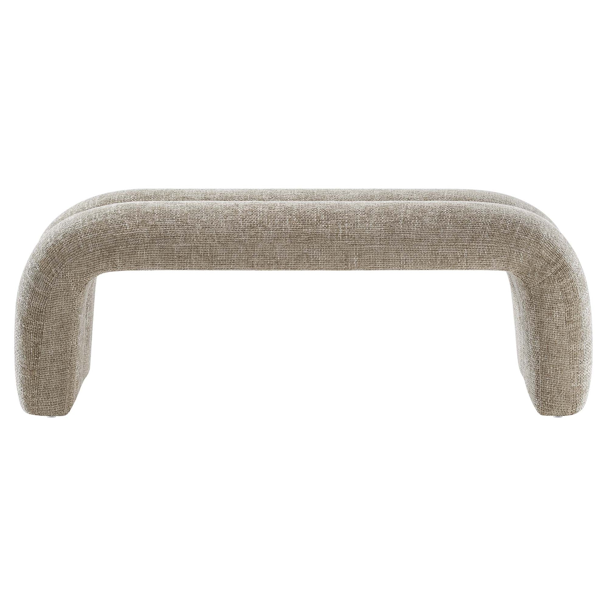 Dax 50.5" Chenille Upholstered Accent Bench by Modway - Best Buy Furniture