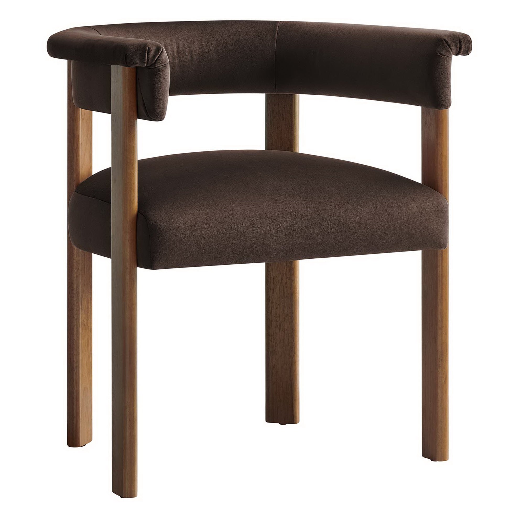 Imogen Performance Velvet Barrel Dining Chairs Set of 2 by Modway - Best Buy Furniture