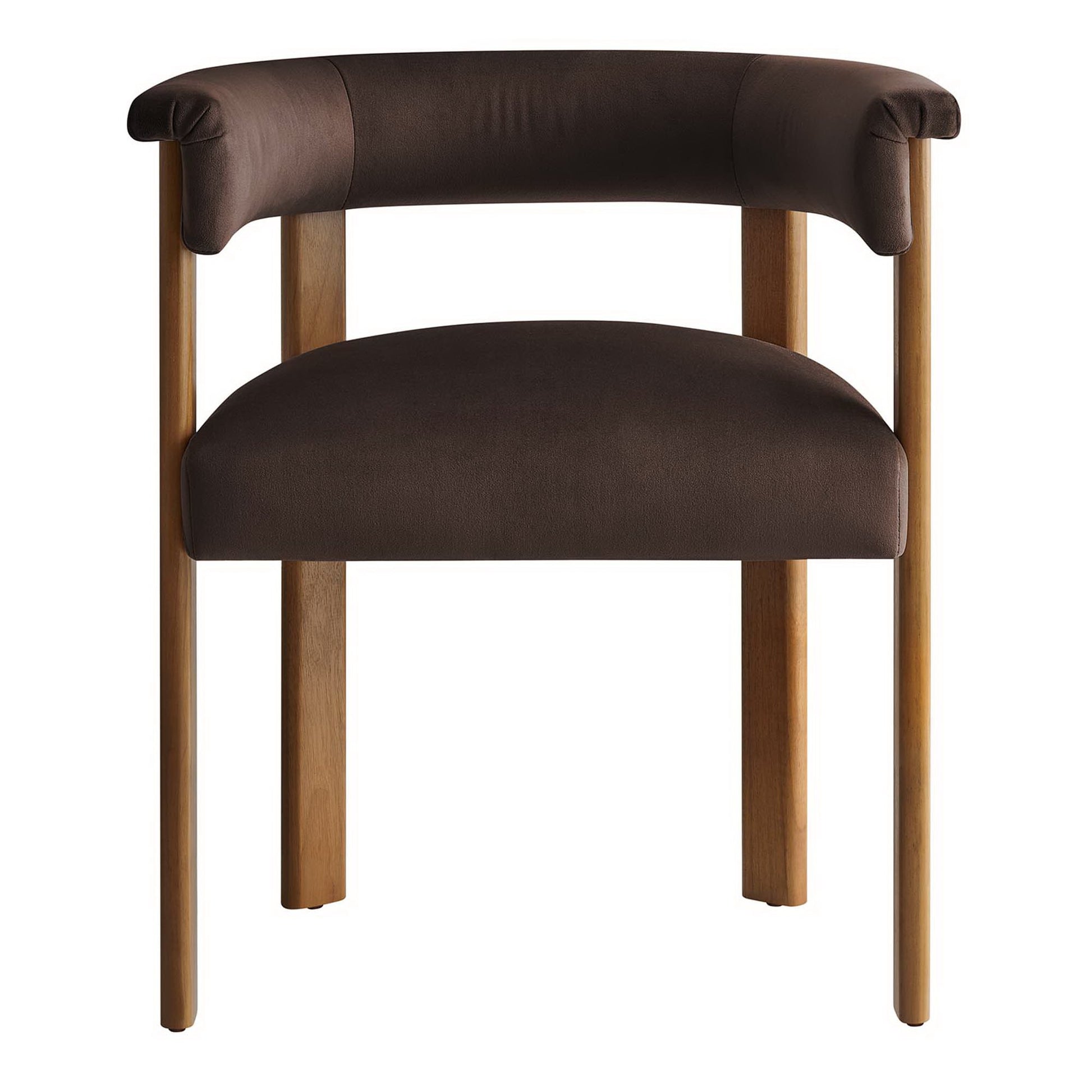 Imogen Performance Velvet Barrel Dining Chairs Set of 2 by Modway - Best Buy Furniture