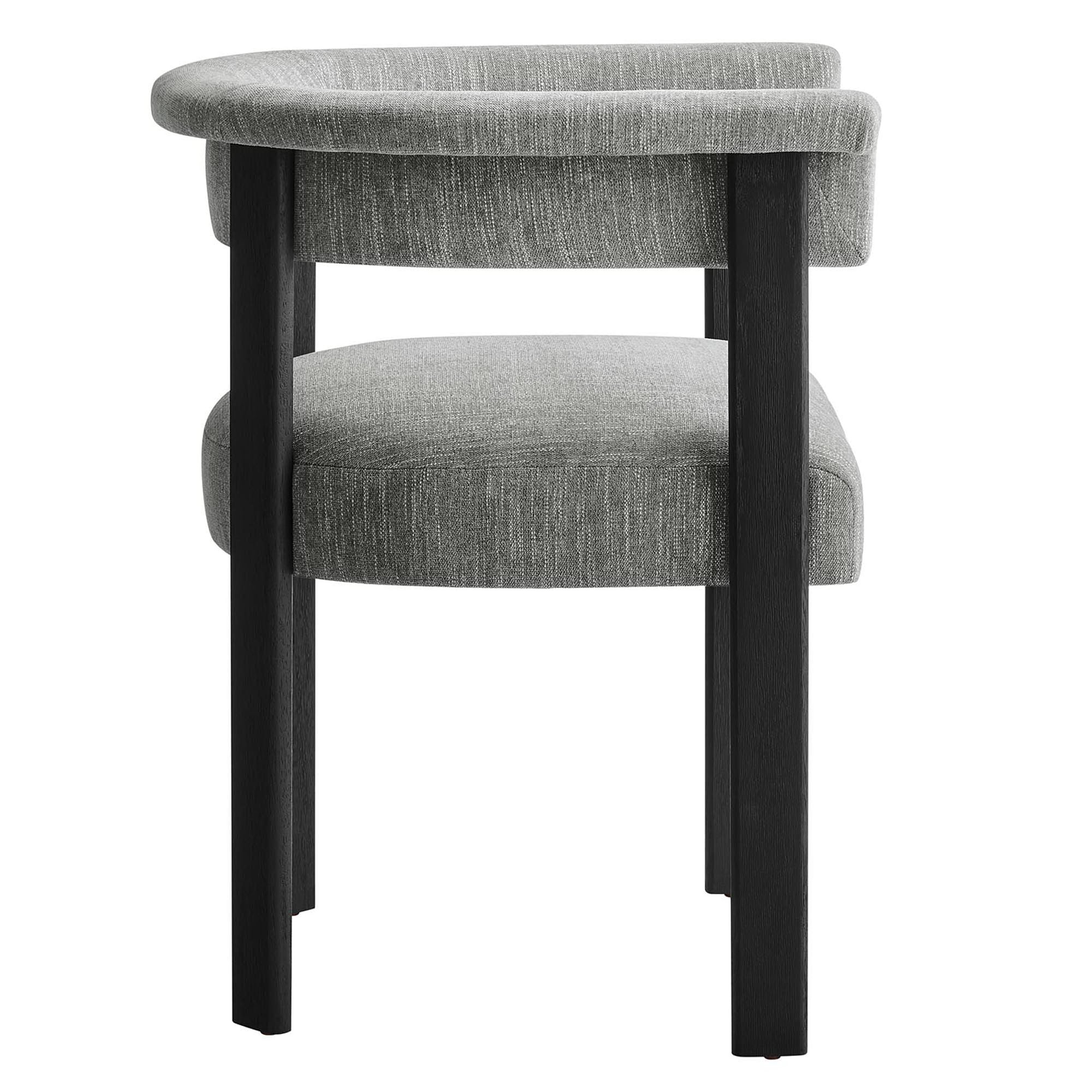 Imogen Fabric Upholstered Barrel Dining Chairs Set of 2 by Modway - Best Buy Furniture