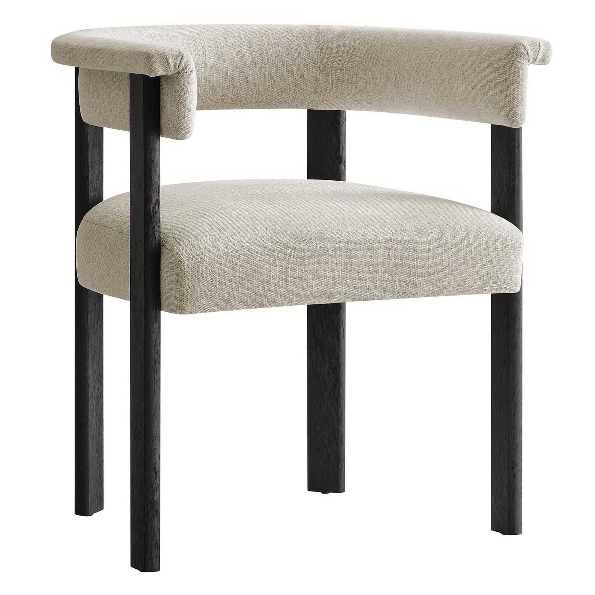 Imogen Fabric Upholstered Barrel Dining Chairs Set of 2 by Modway - Best Buy Furniture