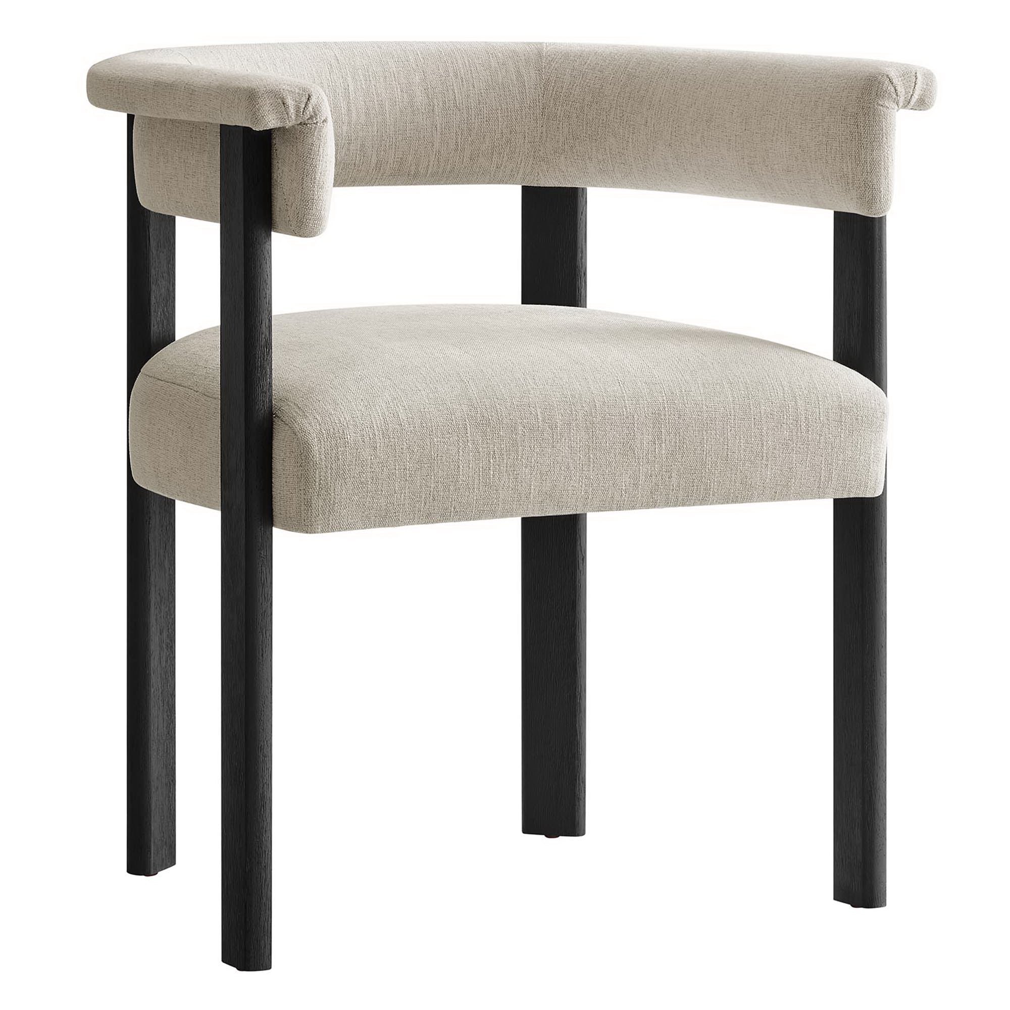 Imogen Fabric Upholstered Barrel Dining Chairs Set of 2 by Modway - Best Buy Furniture