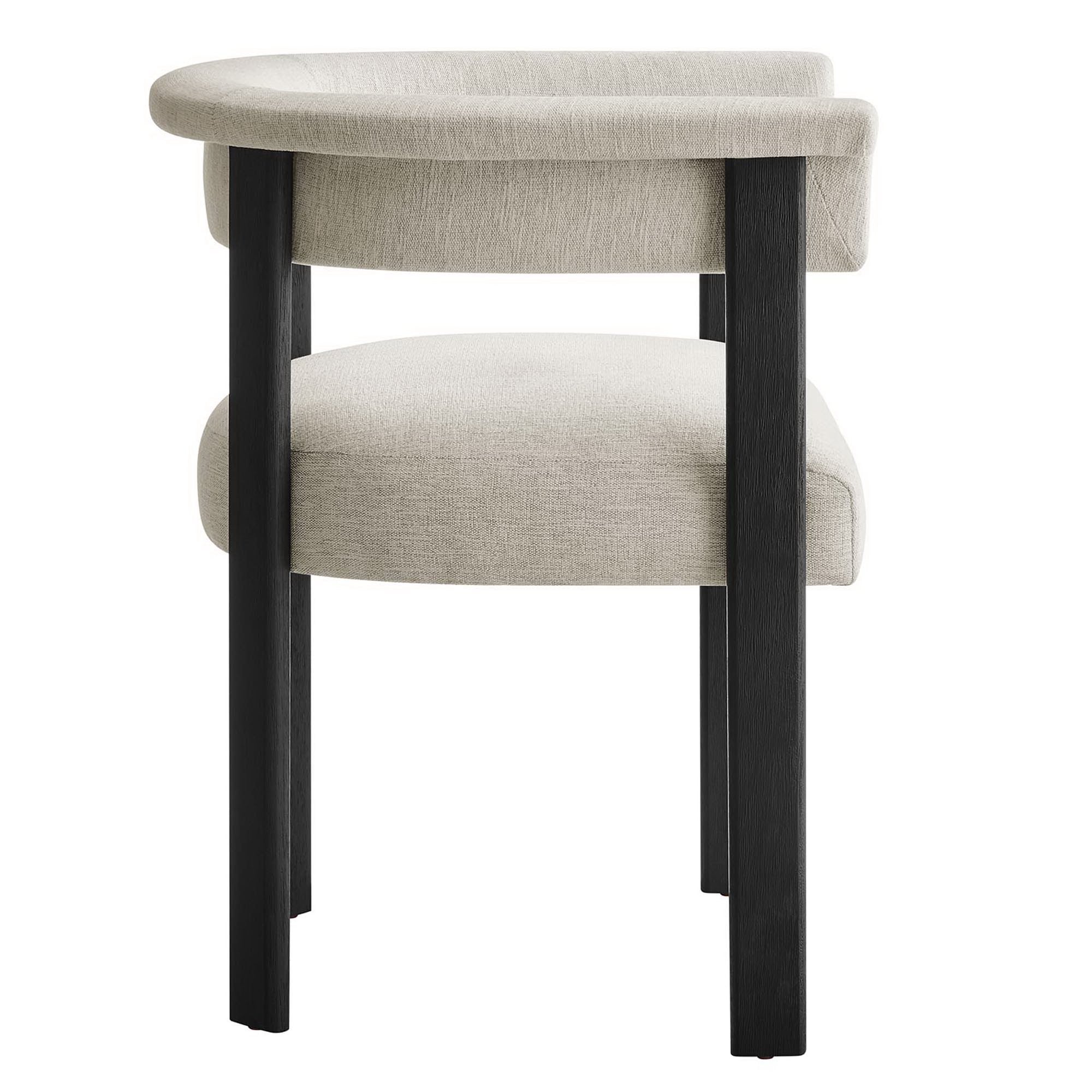 Imogen Fabric Upholstered Barrel Dining Chairs Set of 2 by Modway - Best Buy Furniture